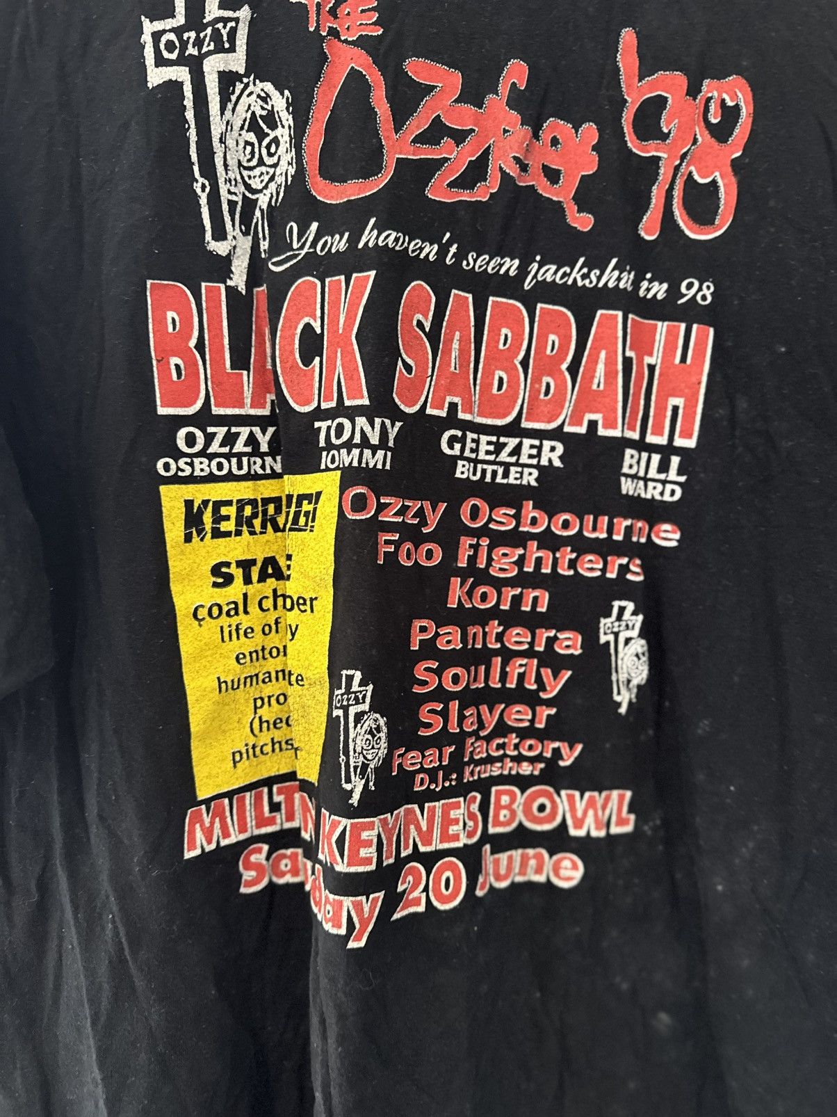 Black Sabbath 90s Black Sabbath All Over Print Single Stitch Bootleg Tee Size US XL / EU 56 / 4 - 10 Thumbnail