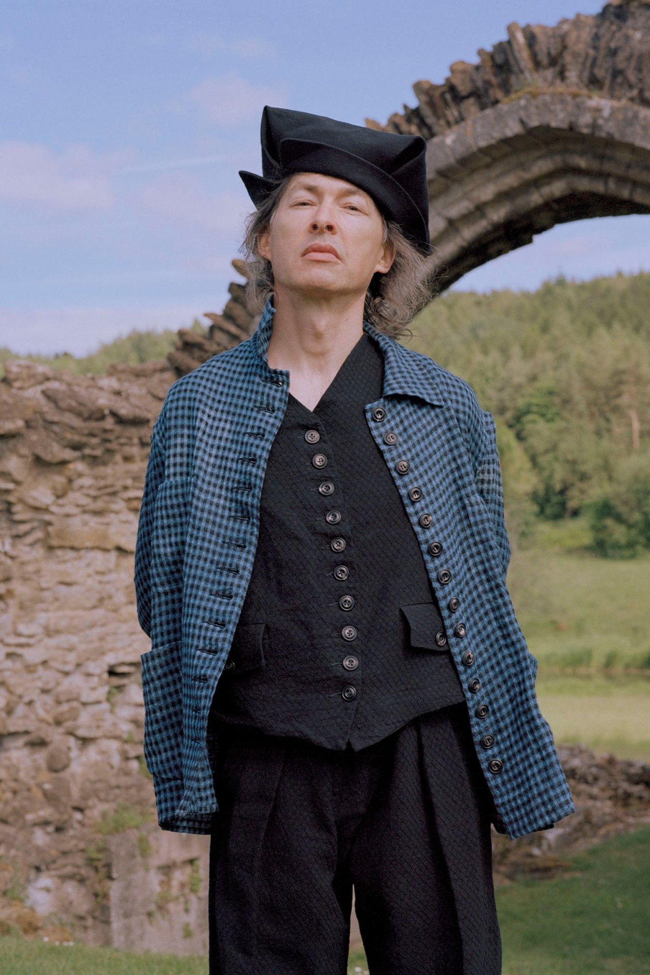 John Alexander Skelton Black Linen Ogmore Jacket | Grailed