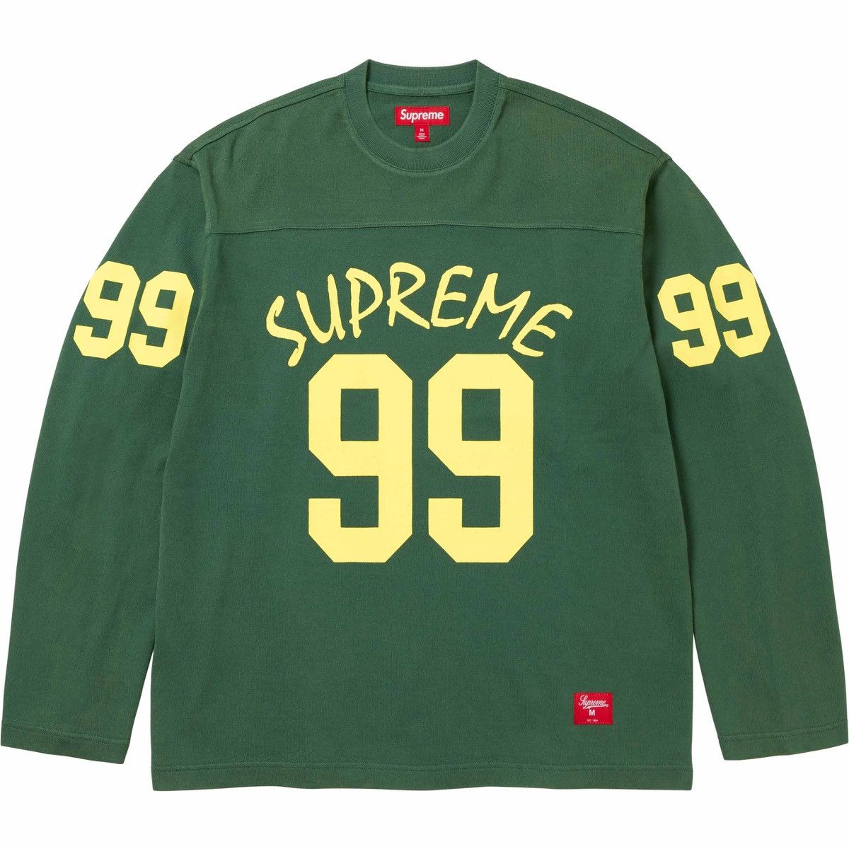 image of Supreme 99 L/s Football Top in Green, Men's (Size Small)