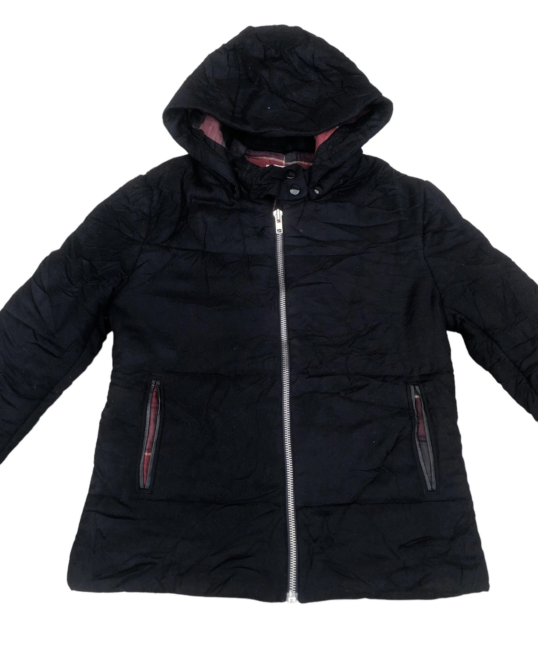 SANDRO Paris Wool Puffer Down Zipper Jacket Hoody Designer