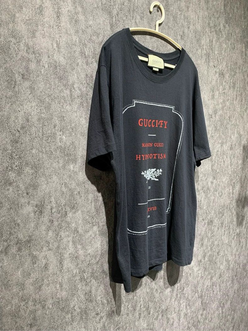 Gucci Gucci Slogan black logo short sleeves 2501-Nextarrow Size US XL / EU 56 / 4 - 3 Thumbnail