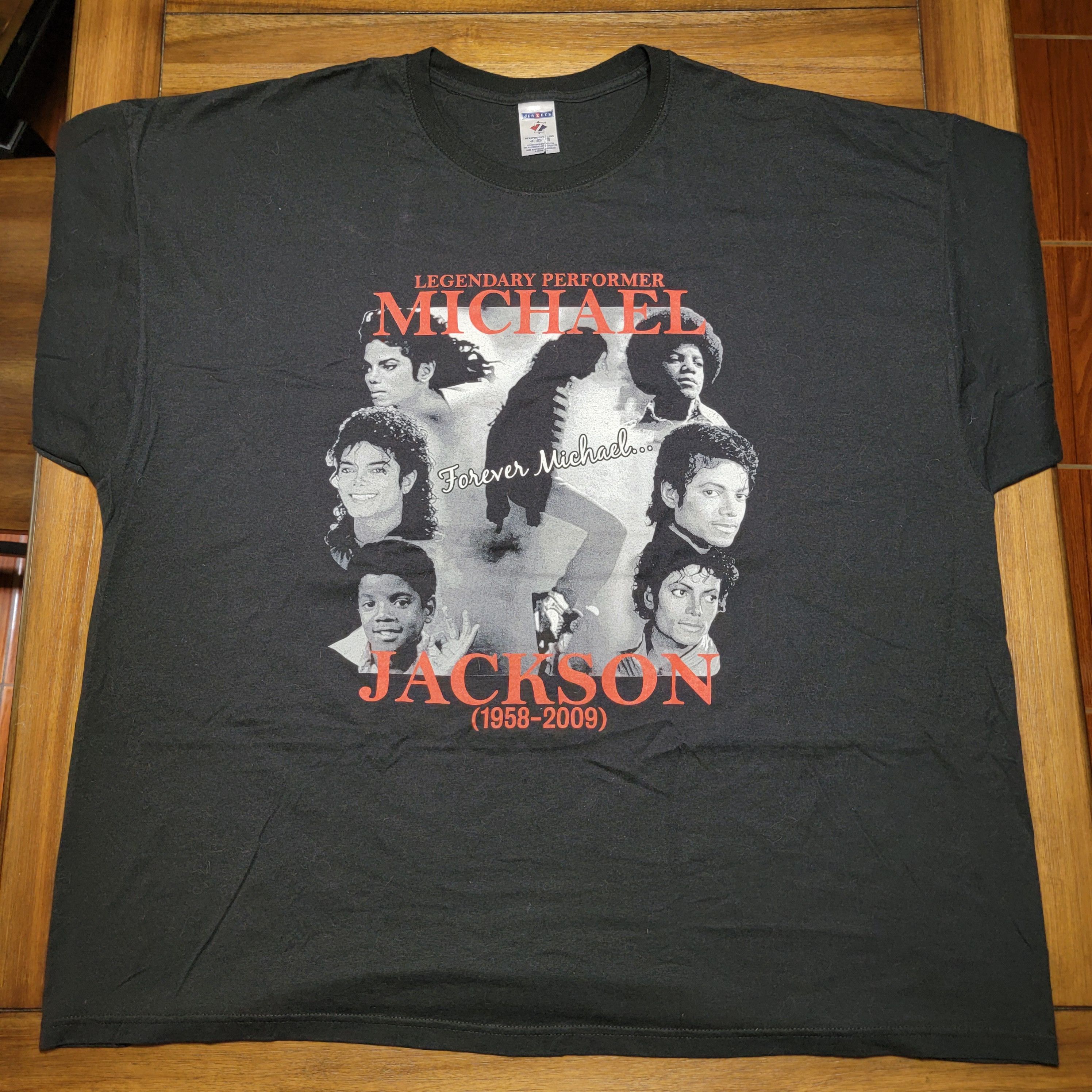 Jerzees Michael Jackson Forever Michael SS Unisex Tee - Size 4XL Size US XXL / EU 58 / 5 - 1 Thumbnail