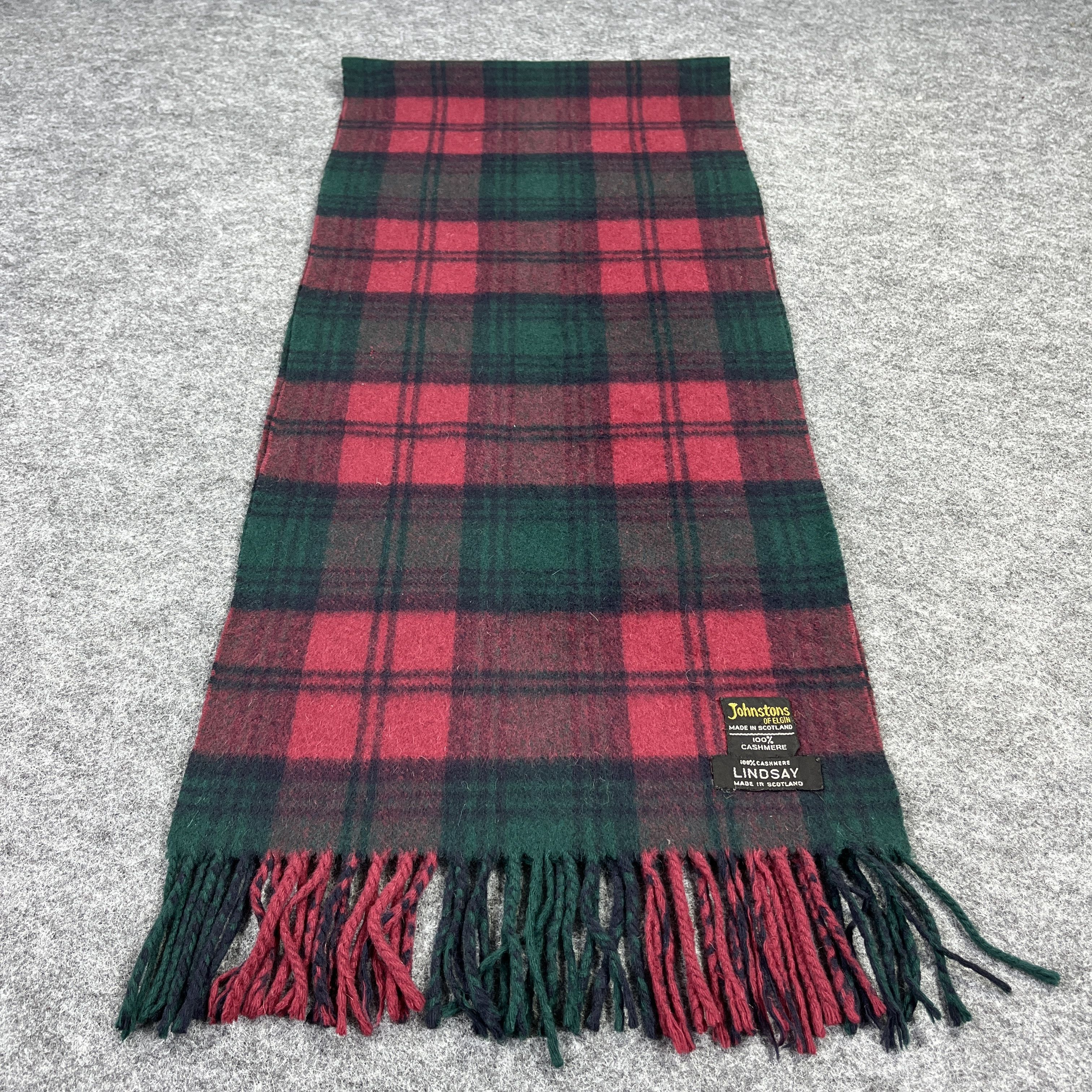 Johnstons Of Elgin × Vintage Johnstons Of Elgin Scarf / Muffler / Neckwear T934 Size ONE SIZE - 2 Thumbnail