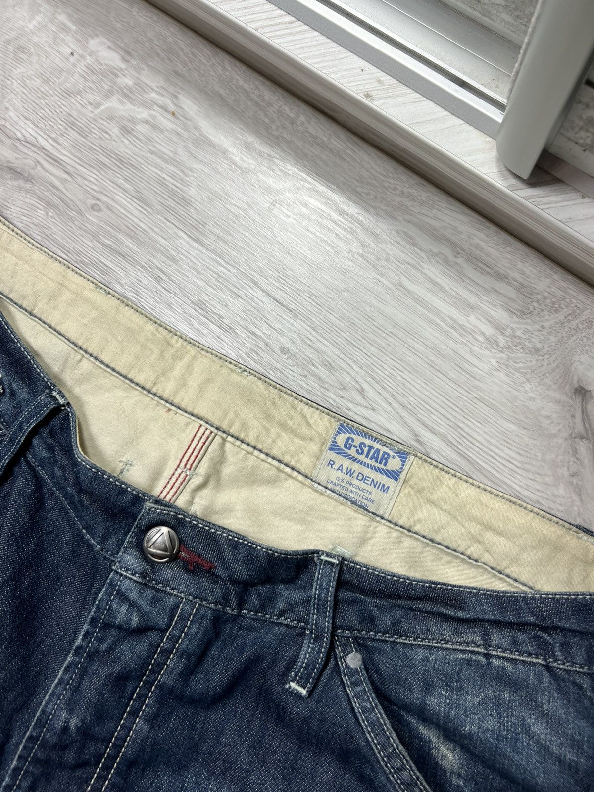 G-Star Vintage G-Star RAW Big Logo Jean Denim Shorts Size US 38 / EU 54 - 17 Thumbnail