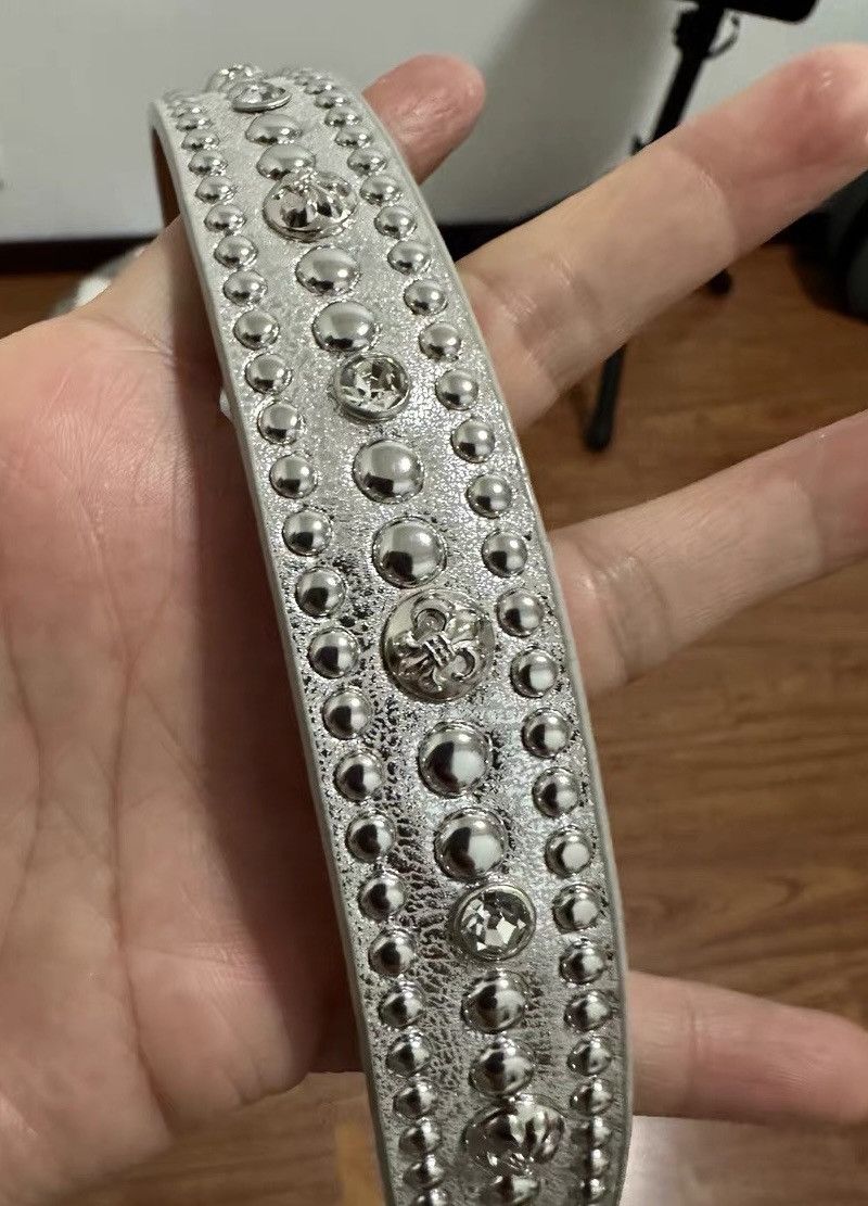 Japanese Brand × Vintage Retro punk rhinestone studded rivet cracked belt Size ONE SIZE - 5 Thumbnail