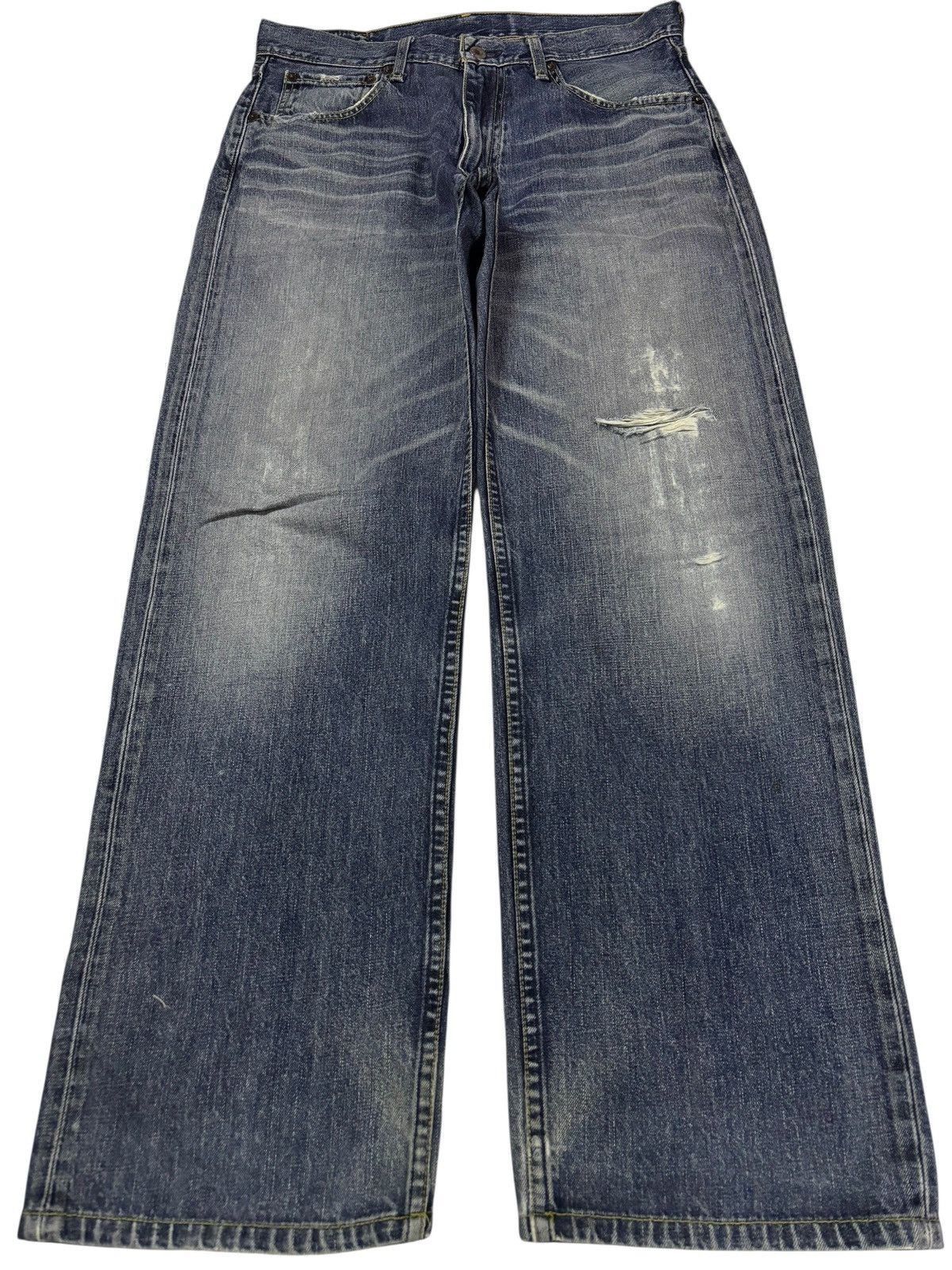 Levi's Vtg 90s Levis 503 Distressed Jeans Size US 32 / EU 48 - 1 Thumbnail