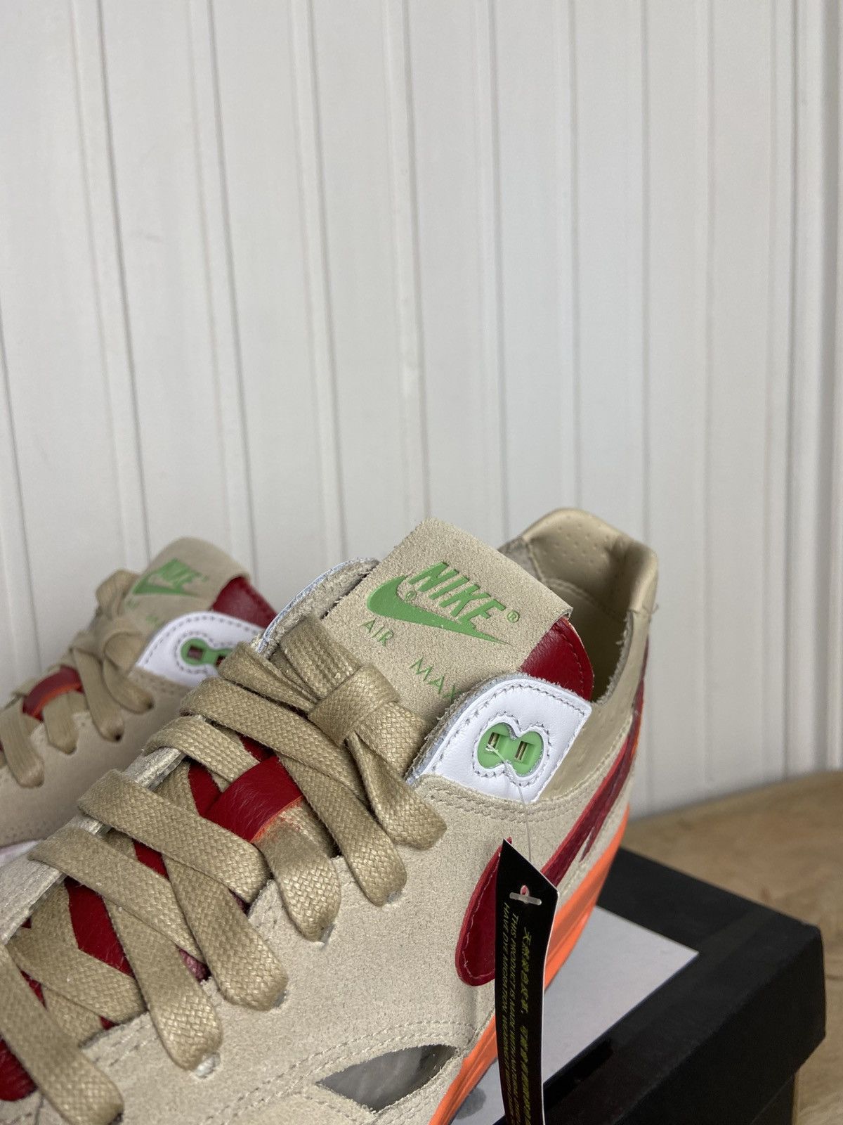 CLOT × Nike New Nike Air Max 1 "Clot Kisses Of Death" Authentic 8,5US Size US 8.5 / EU 41-42 - 7 Thumbnail