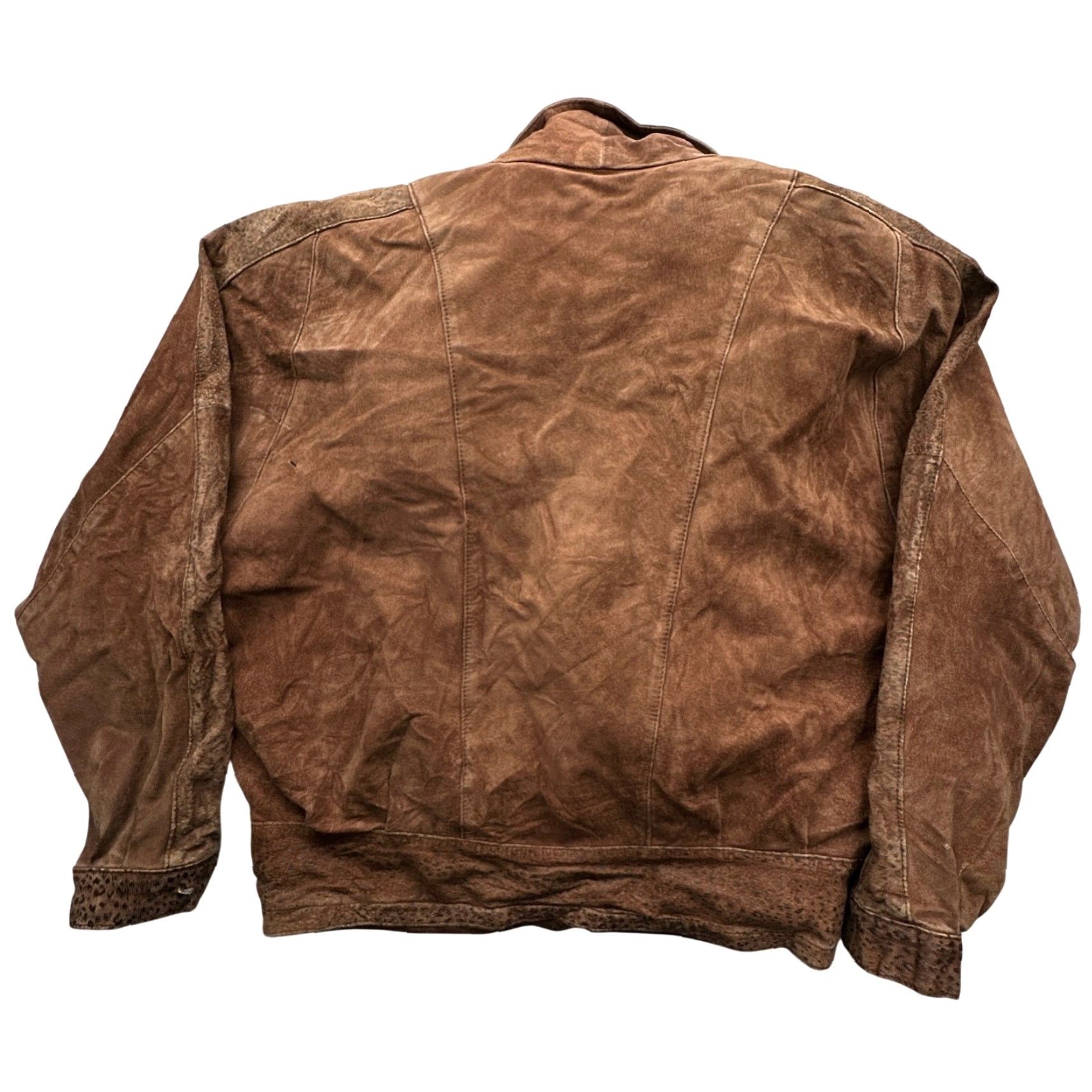 Vintage VINTAGE Byrnes & Baker Bomber Jacket Women Medium Suede Leather Thinsulate Lined Solid Brown 80s 90s Mens Womens Size M / US 6-8 / IT 42-44 - 2 Thumbnail