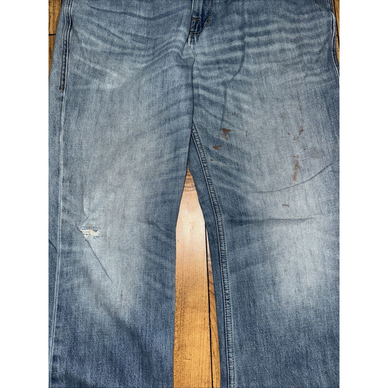 Rock & Republic × Vintage Rock & Republic Distressed Jeans Blue Vintage Straight Leg Size US 34 / EU 50 - 4 Thumbnail