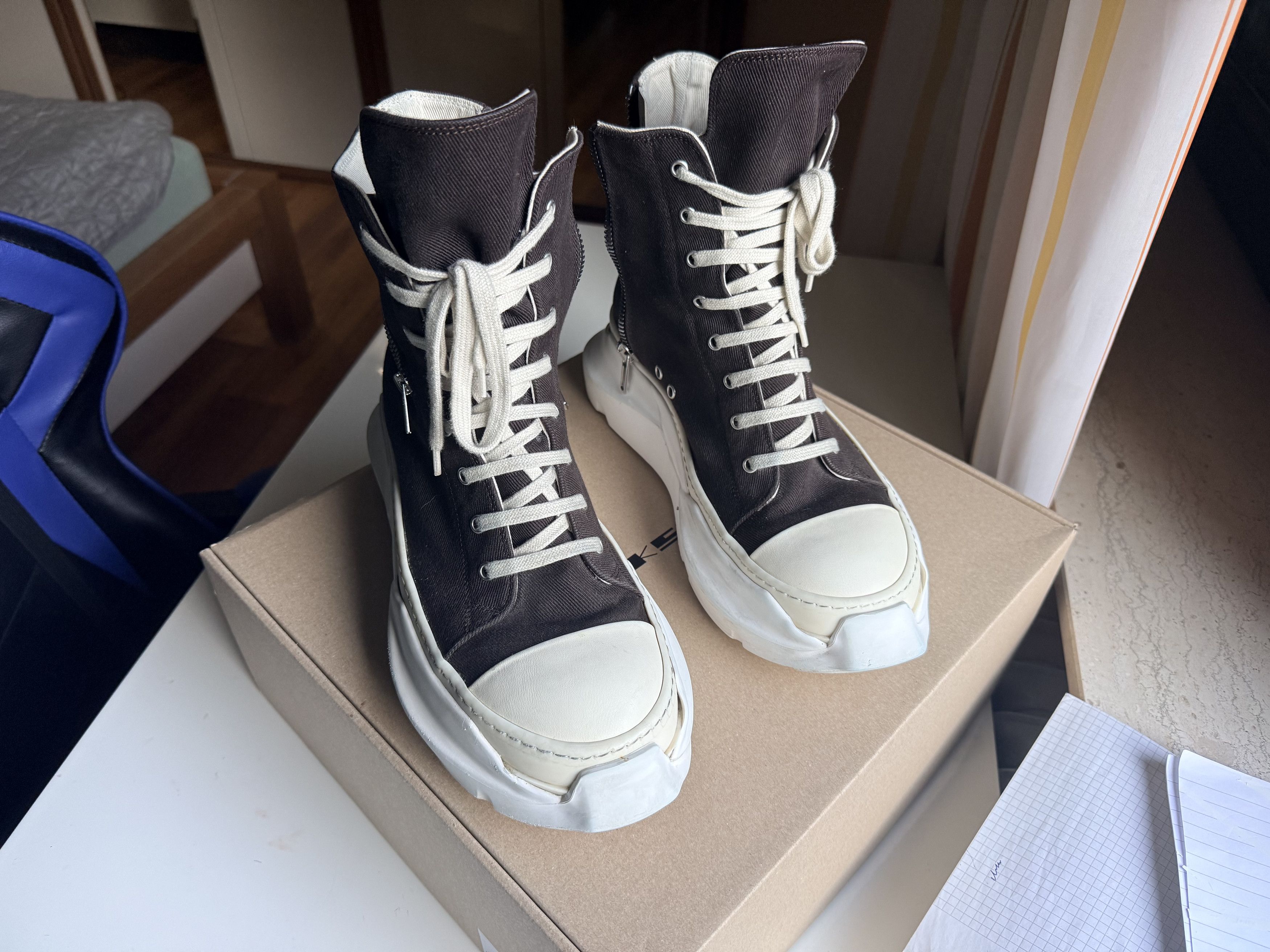Rick Owens Drkshdw DRKSHDW FW25 ABSTRACT RAMONES Size US 12 / EU 45 - 1 Thumbnail