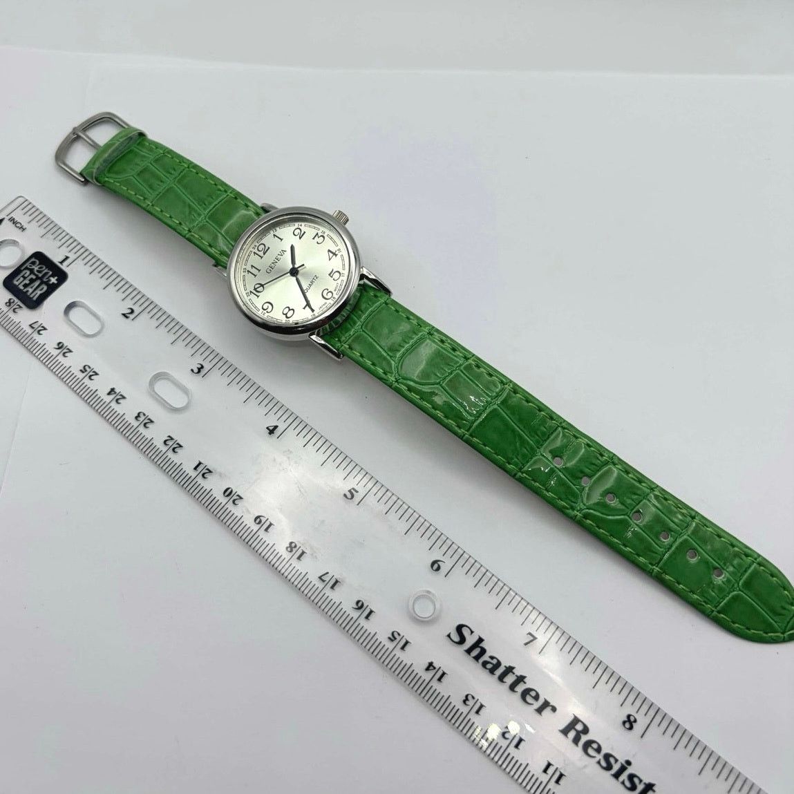Geneva Y2K Green & Silver Geneva Watch Size ONE SIZE - 4 Thumbnail