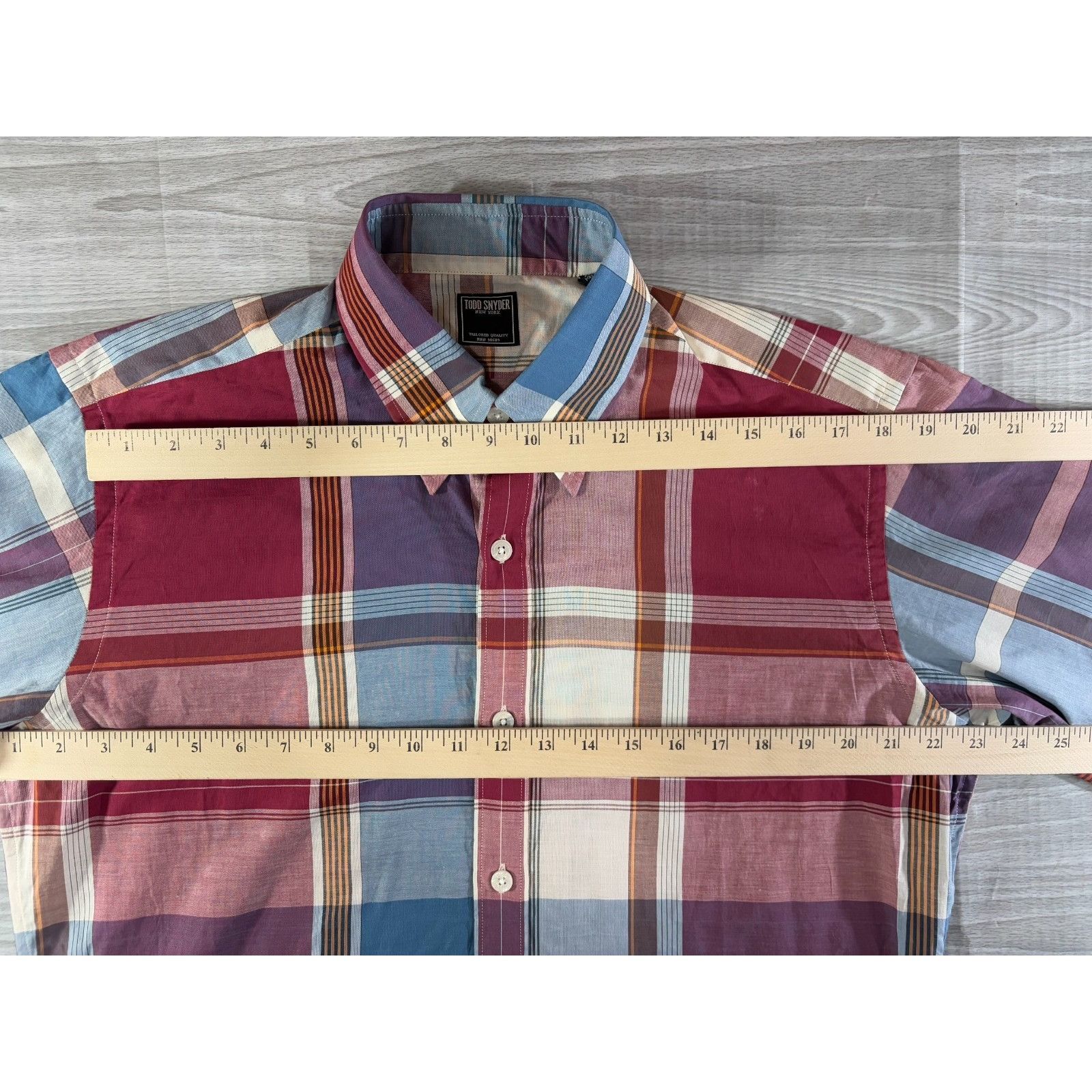 Todd Snyder Todd Snyder Plaid Shirt Size M color blue red multi NWT made Size US M / EU 48-50 / 2 - 7 Thumbnail