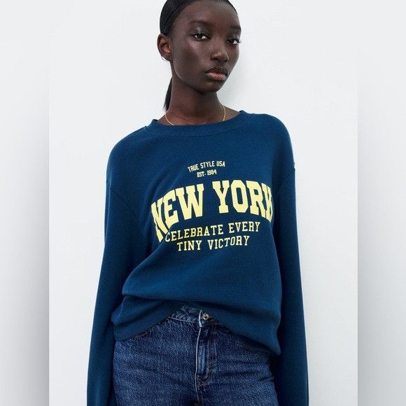 zara new york sweatshirt