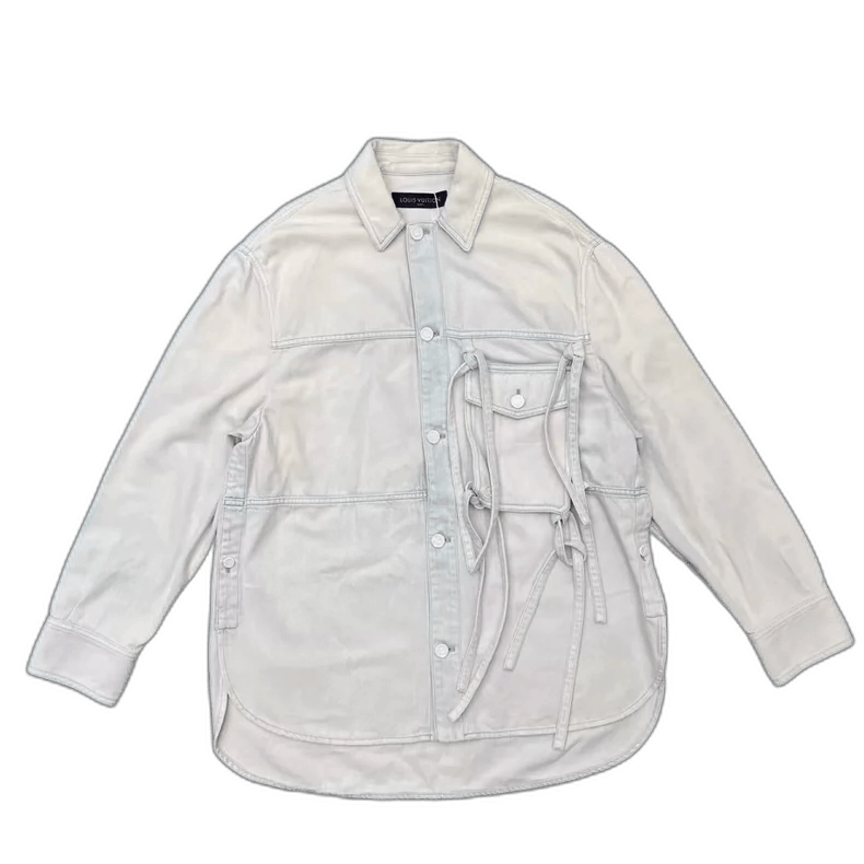 Louis Vuitton Louis Vuitton Vintage Denim Jacket with Bow-yf Size US XS / EU 42 / 0 - 1 Thumbnail