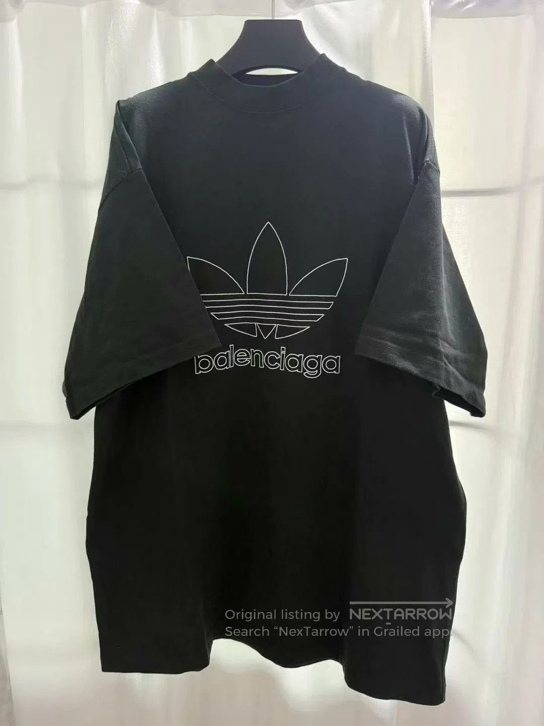 Balenciaga balenciaga green adidas embroidered t-shirt. Size US M / EU 48-50 / 2 - 1 Thumbnail