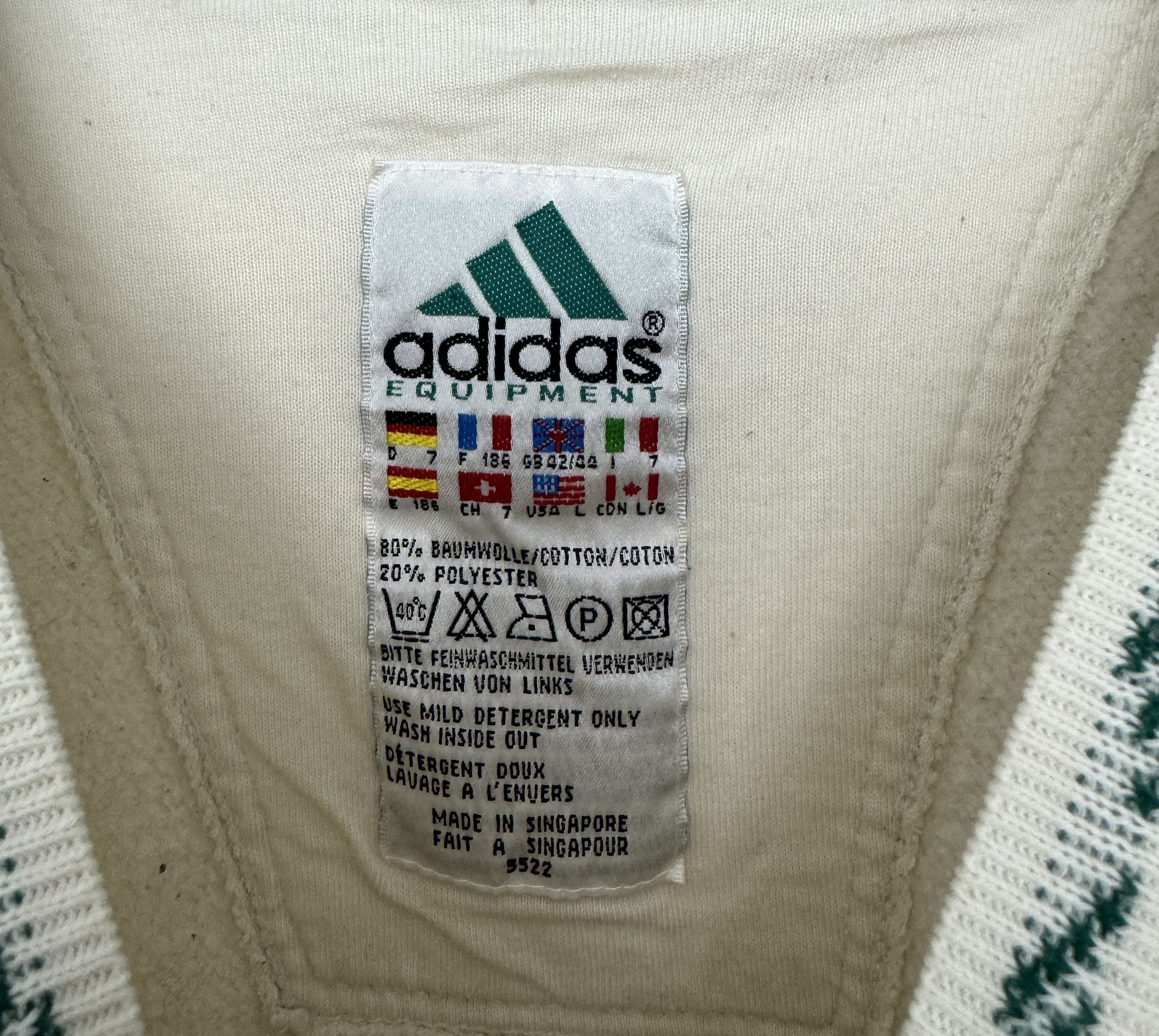 Adidas Men's Adidas Equipment Eqt Big Logo Sweatshirt Jumper Size L Size US L / EU 52-54 / 3 - 7 Thumbnail