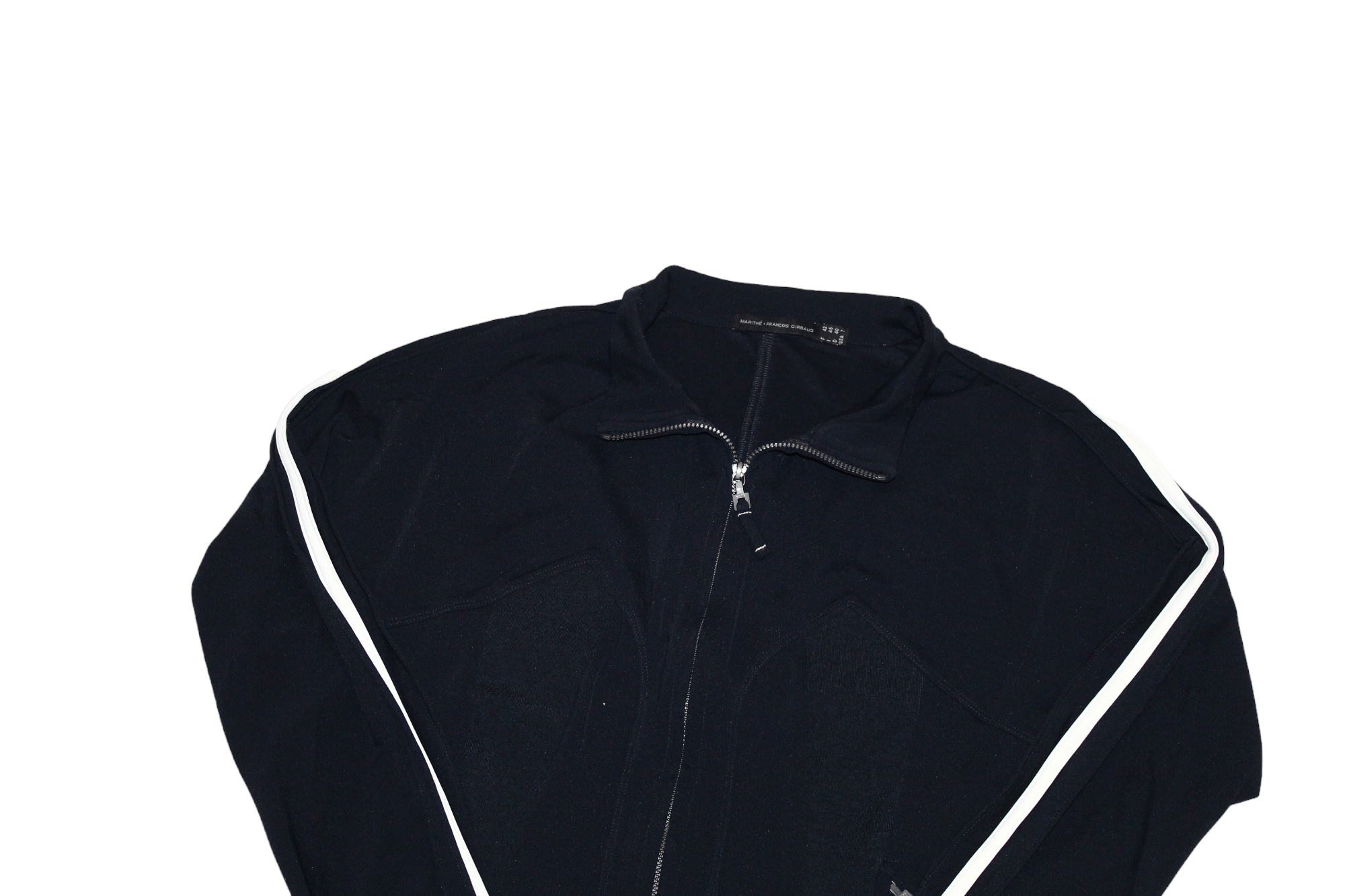 Marithe + Francois Girbaud RARE VTG💥 M+FG CRAVATATAKILLER Taped Track Fitted Jacket Size M / US 6-8 / IT 42-44 - 2 Thumbnail