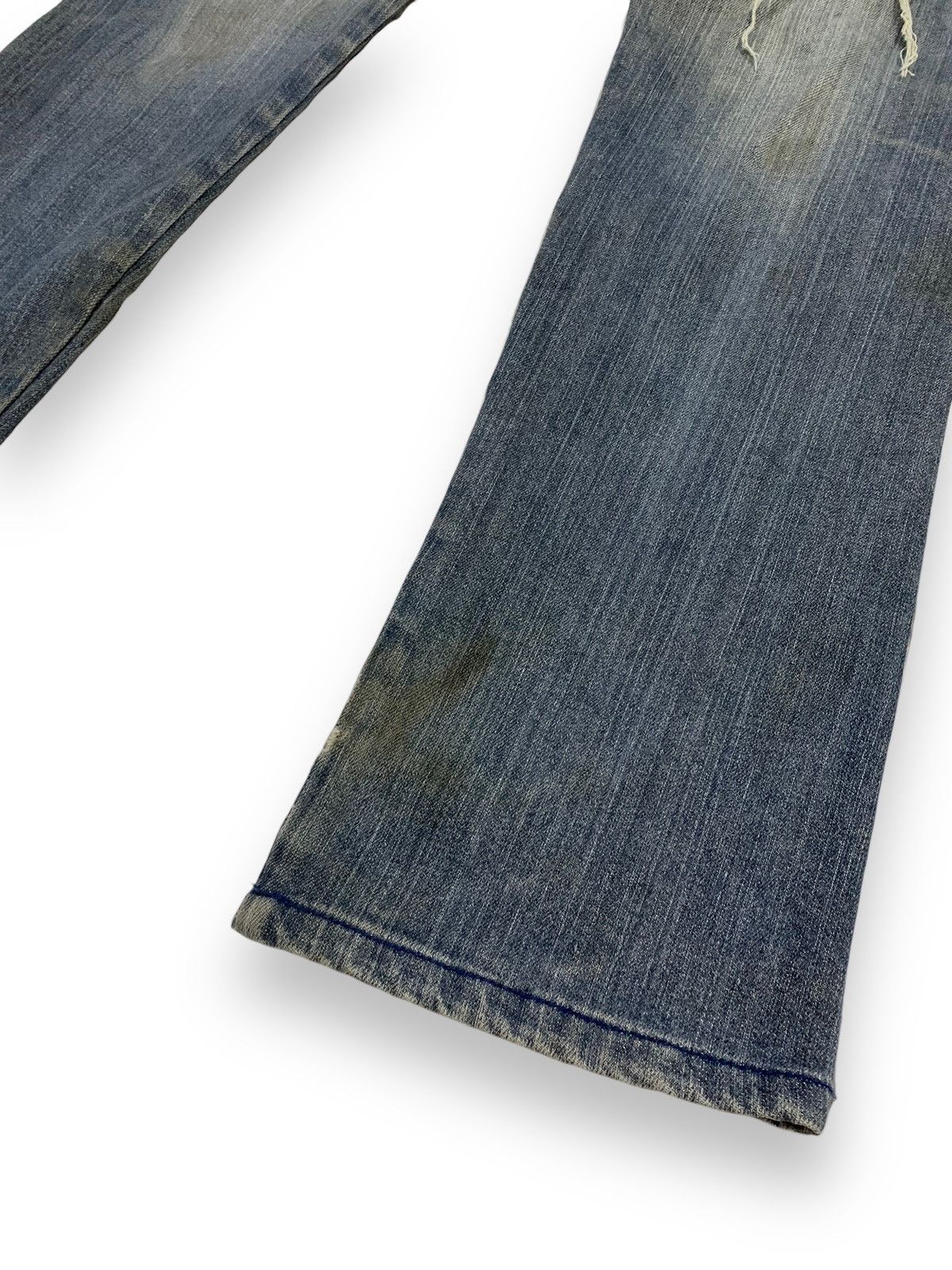 Seditionaries Vintage Japanese Brand Twisted Leg Distressed Grunge Jeans Size US 32 / EU 48 - 12 Thumbnail