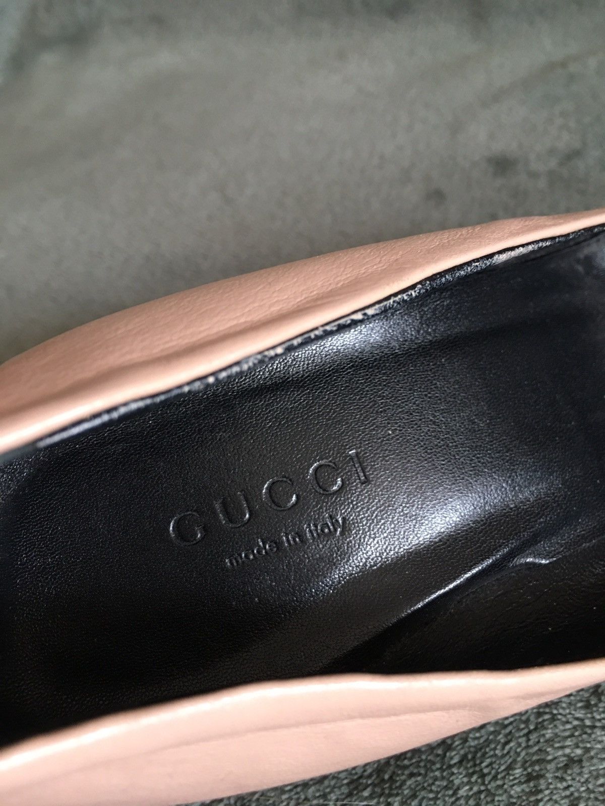Gucci GUCCI Molaita Beige Leather Heels Pumps EU 37 Size US 7 / IT 37 - 10 Thumbnail