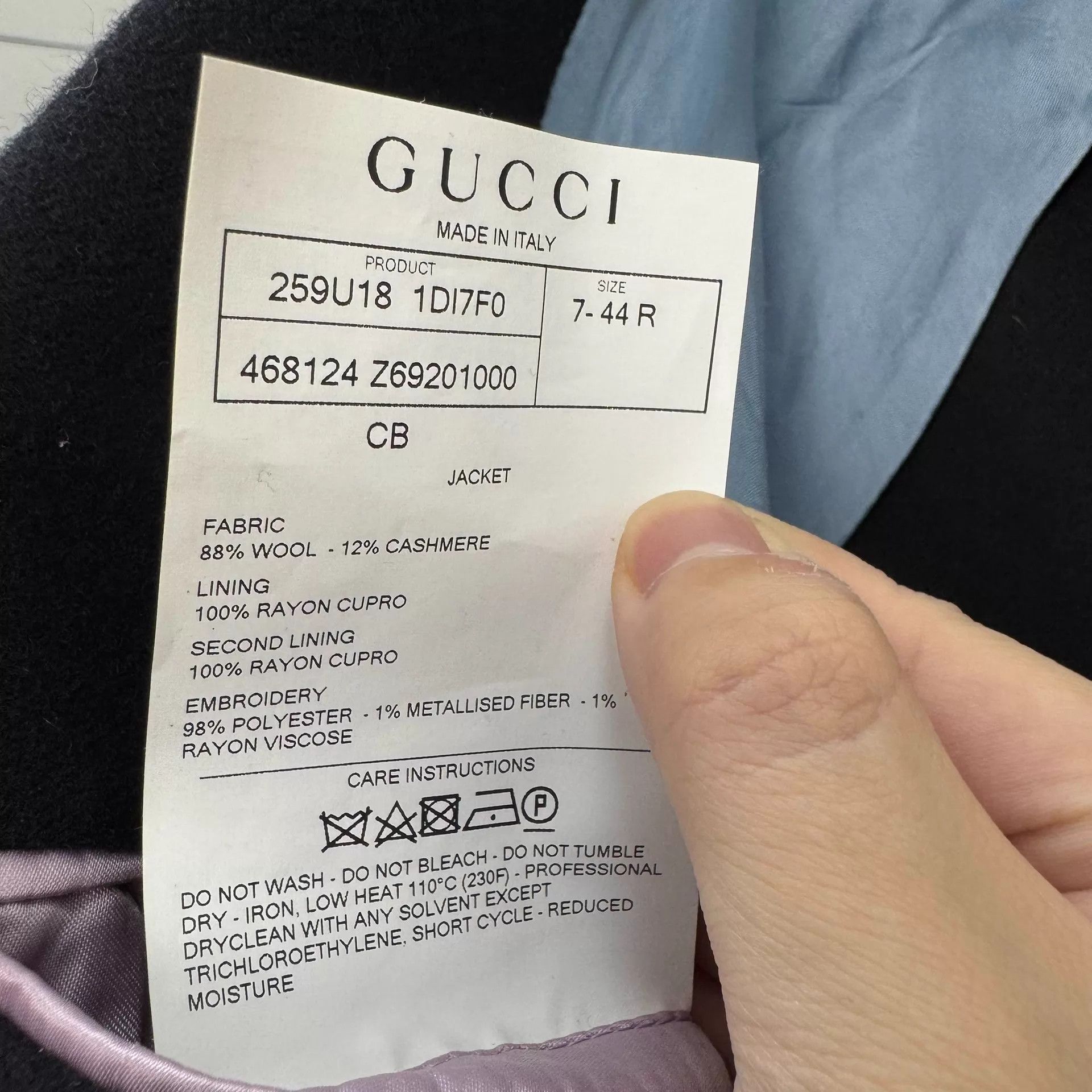 Gucci Gucci Shield Bee Wool Blazer 44 99 New Size 44R - 6 Thumbnail
