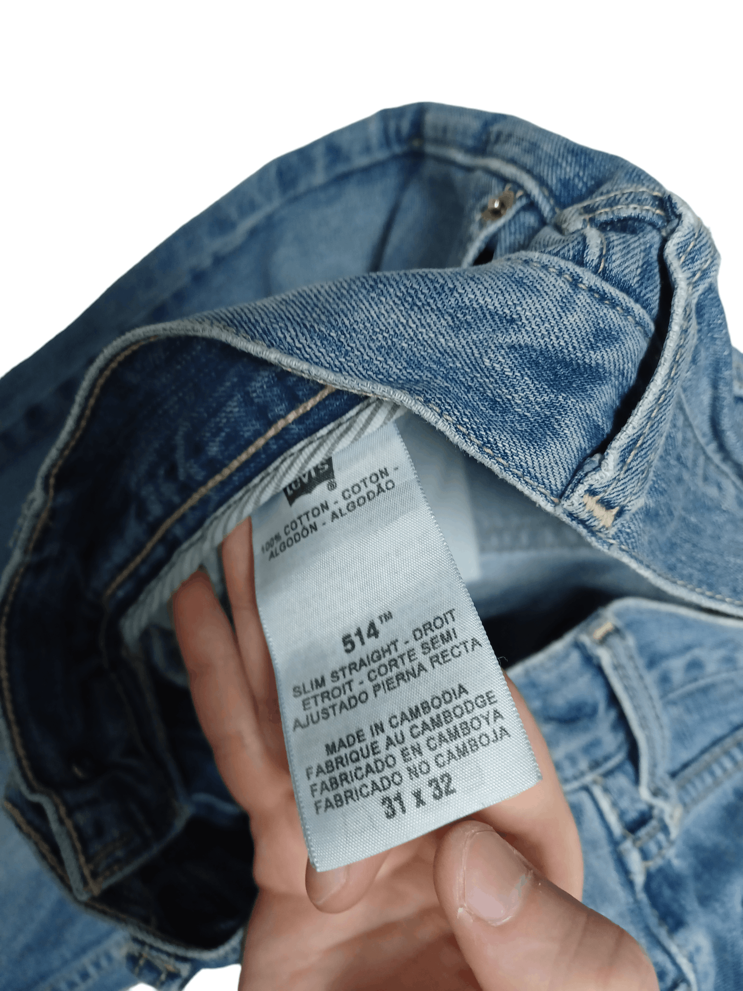 Levi's Vintage Clothing VINTAGE LEVIS 514 DISTRESSED SLIM STRAIGHT JEANS JAPANESE Size US 31 - 7 Thumbnail