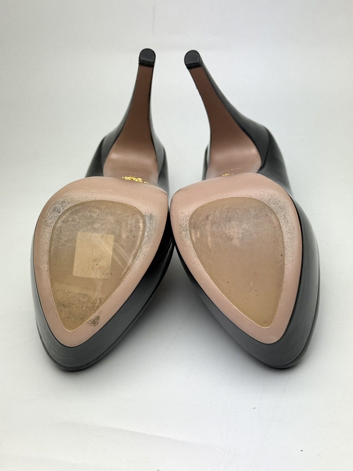 Prada PRADA Black Patent Leather Pumps (with Original Box) Size US 8.5 / IT 38.5 - 9 Thumbnail