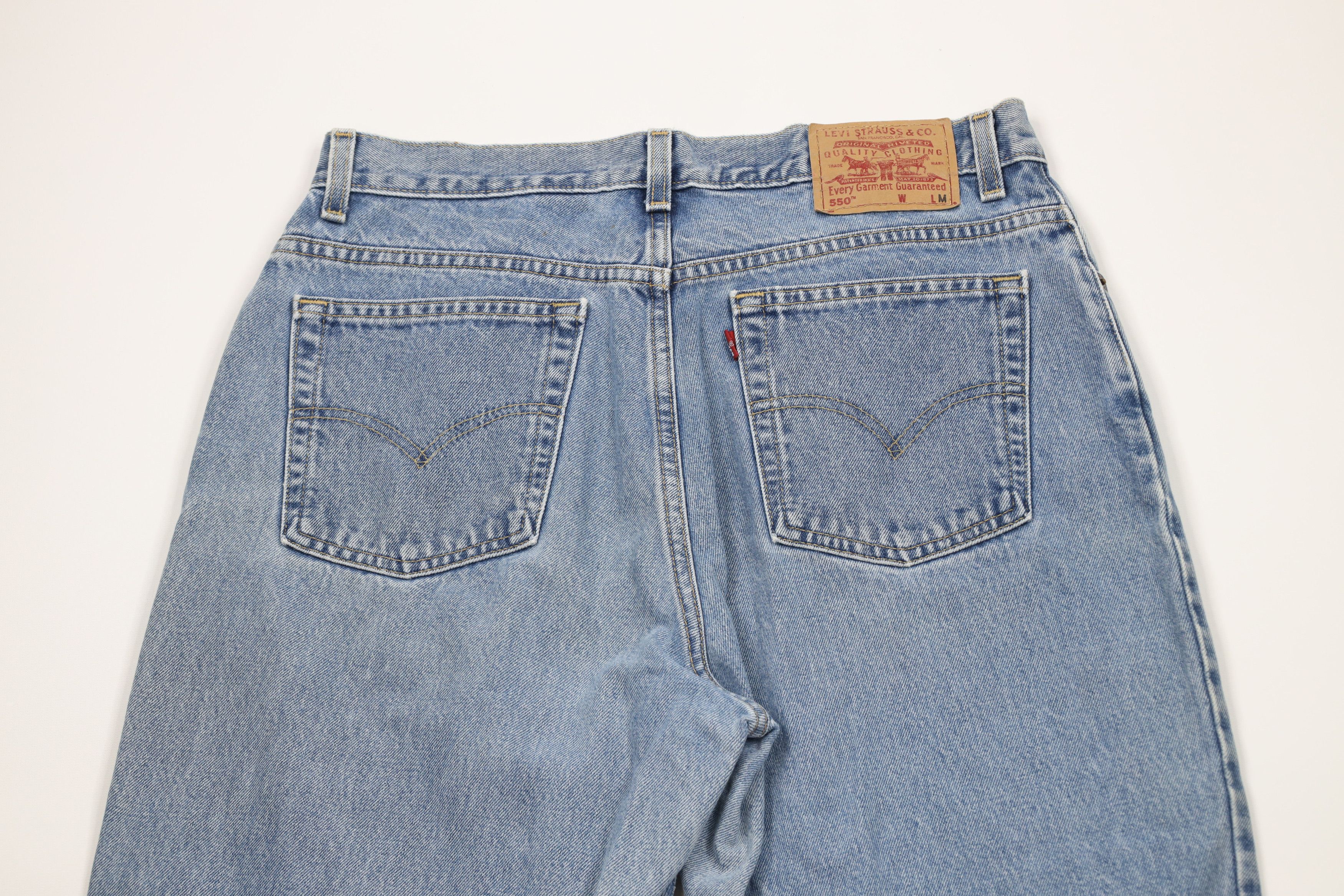 Levi's × Vintage Vintage Y2K 2002 Levis 550 Relaxed Tapered Leg Denim Jeans Size 36" / US 14 / IT 50 - 14 Thumbnail
