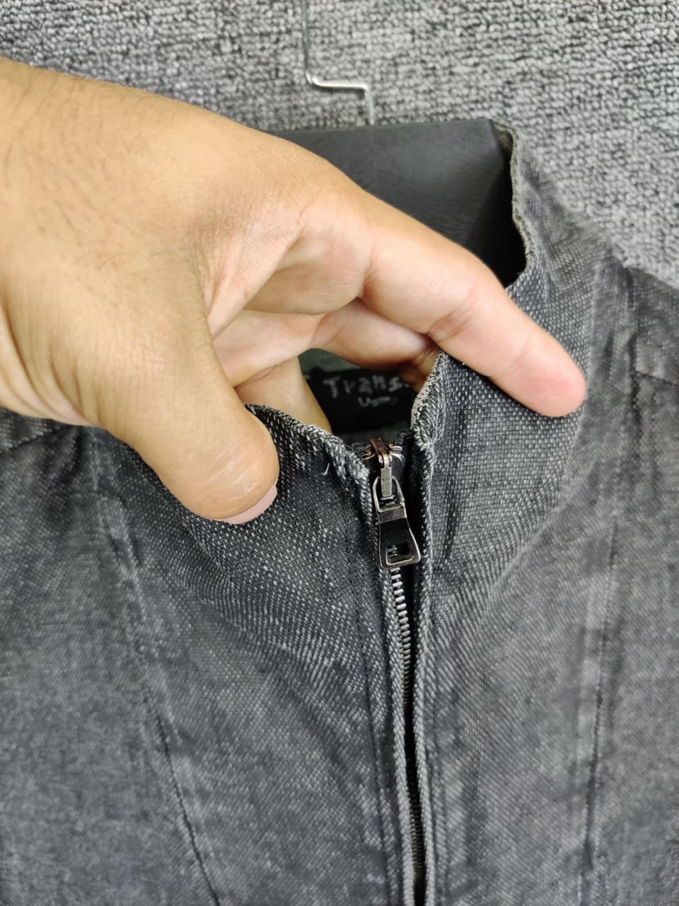 Transit Uomo Transit Uomo Denim Zipper Jacket Size US XS / EU 42 / 0 - 12 Thumbnail