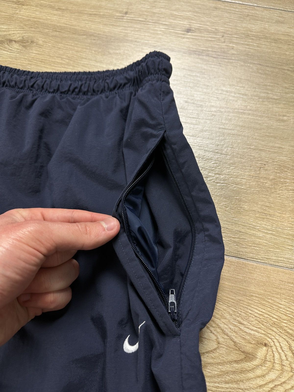 Nike × Vintage Vintage 90’s Nike Nylon Drill Baggy Track Pants Y2K Joggers Size US 34 / EU 50 - 6 Thumbnail