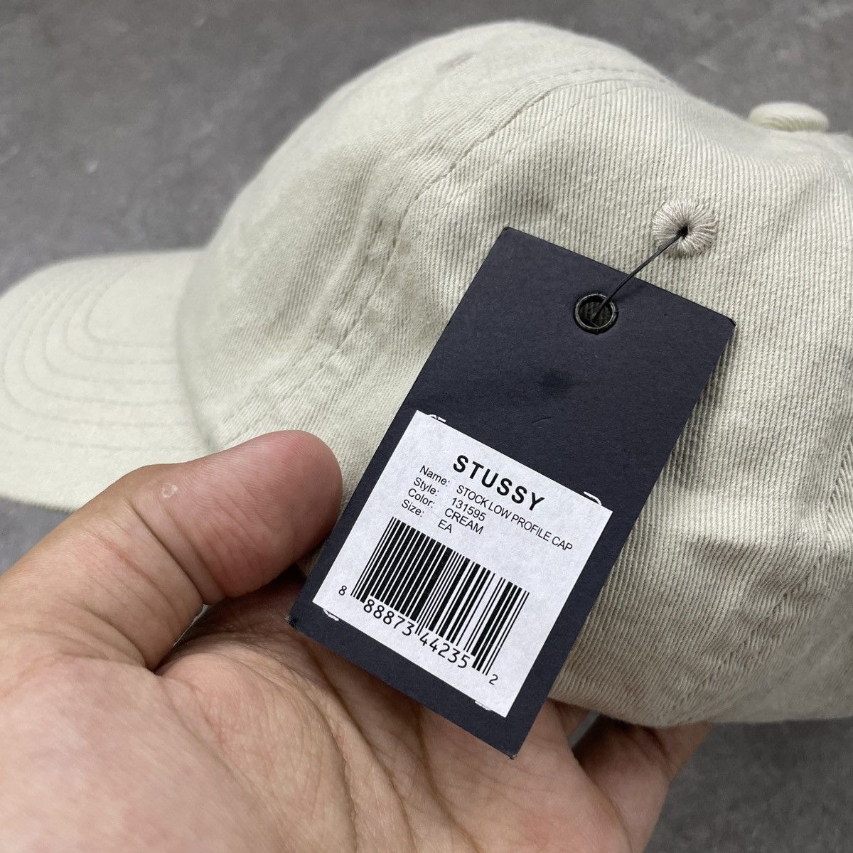 Stussy Stussy Logo Cap - Cream Size ONE SIZE - 4 Thumbnail