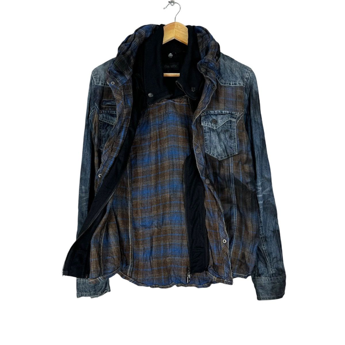 If Six Was Nine ⚡️IN THE ATTIC HOODIE DENIM ZIPPER JACKET Size L / US 10 / IT 46 - 10 Thumbnail