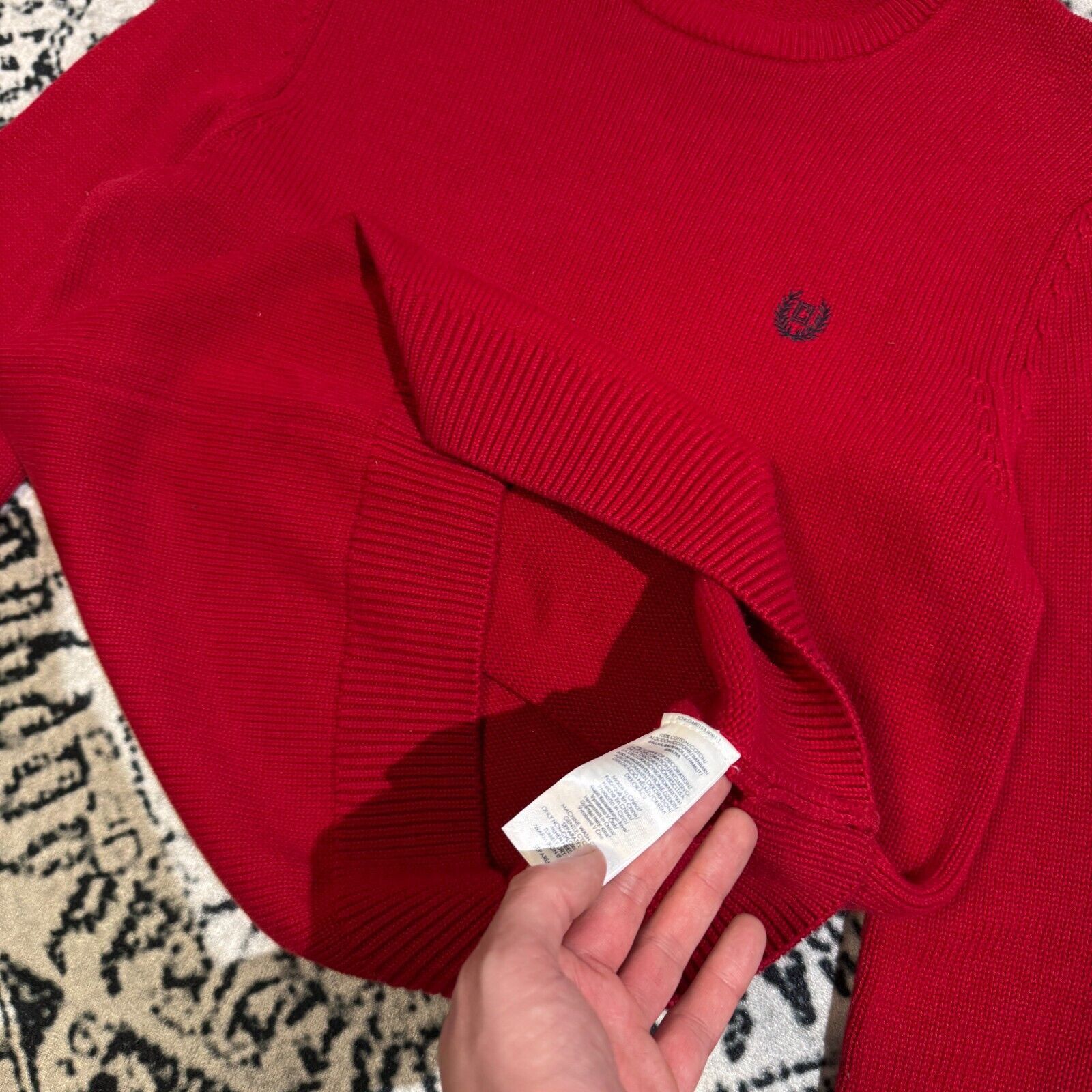 Chaps × Vintage Chaps Unisex Red Cotton Sweater Size S Regular Fit Size US S / EU 44-46 / 1 - 7 Thumbnail