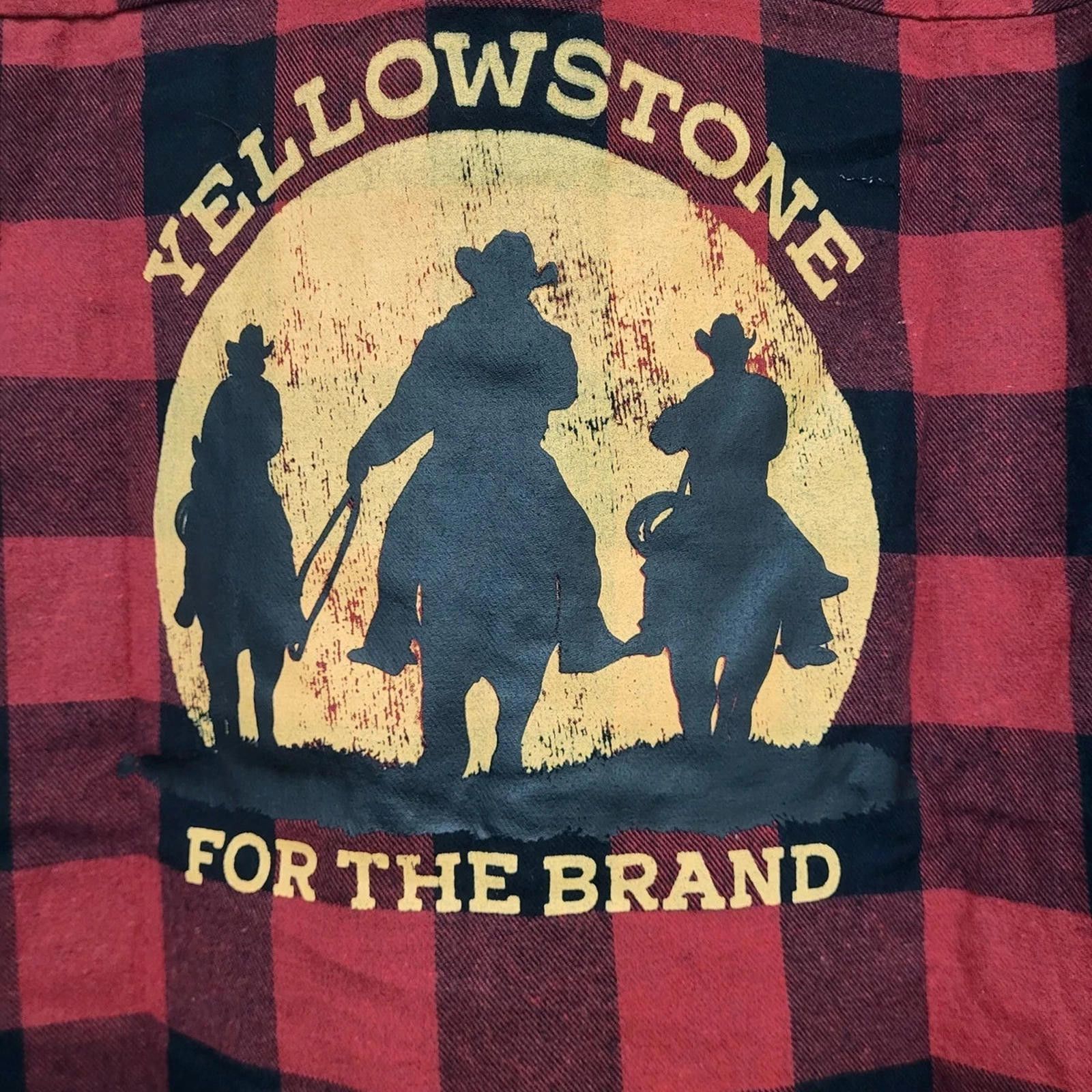 Other Yellowstone Flannel Shirt Men's SzXL Red& Black Dutton Ranch Size US XL / EU 56 / 4 - 2 Thumbnail