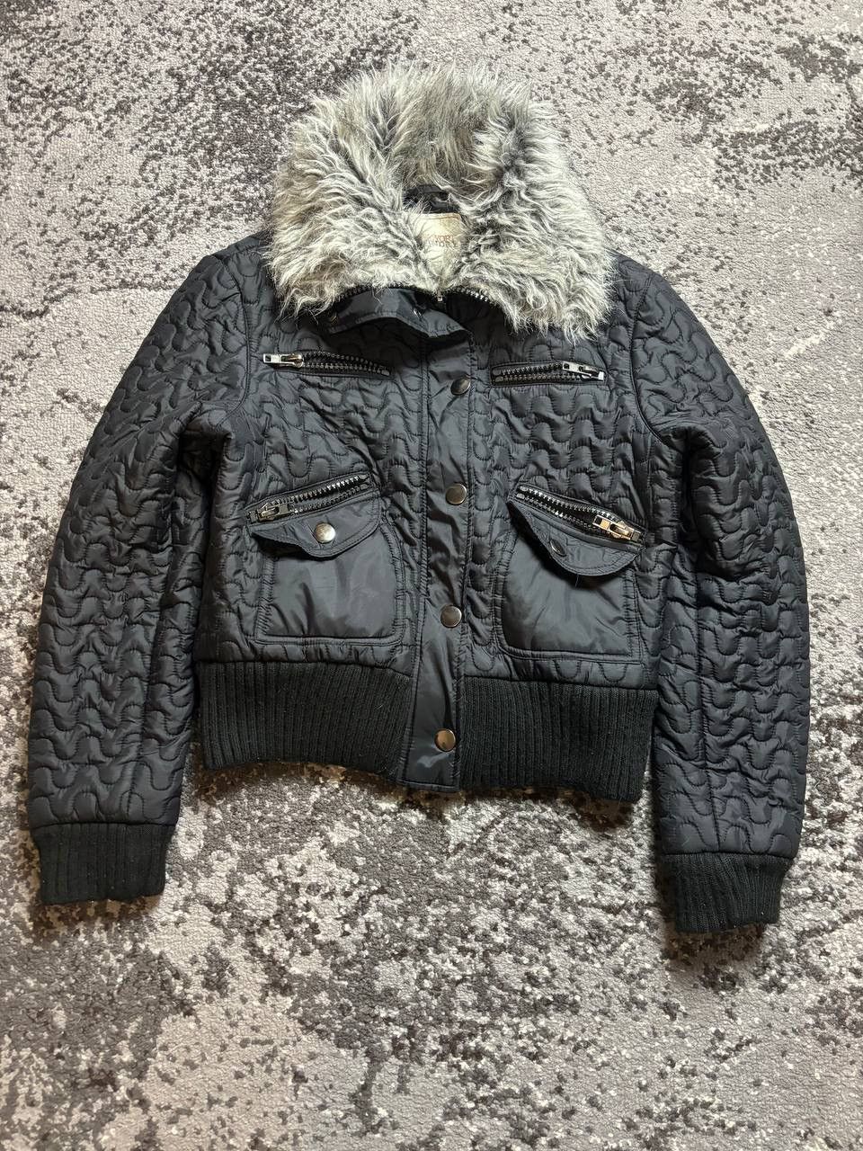 Pre-owned Hysteric Glamour X If Six Was Nine Vintage Y2k Mkbomber Motorcycle Fur Collar Avantgarde Jacket In Black