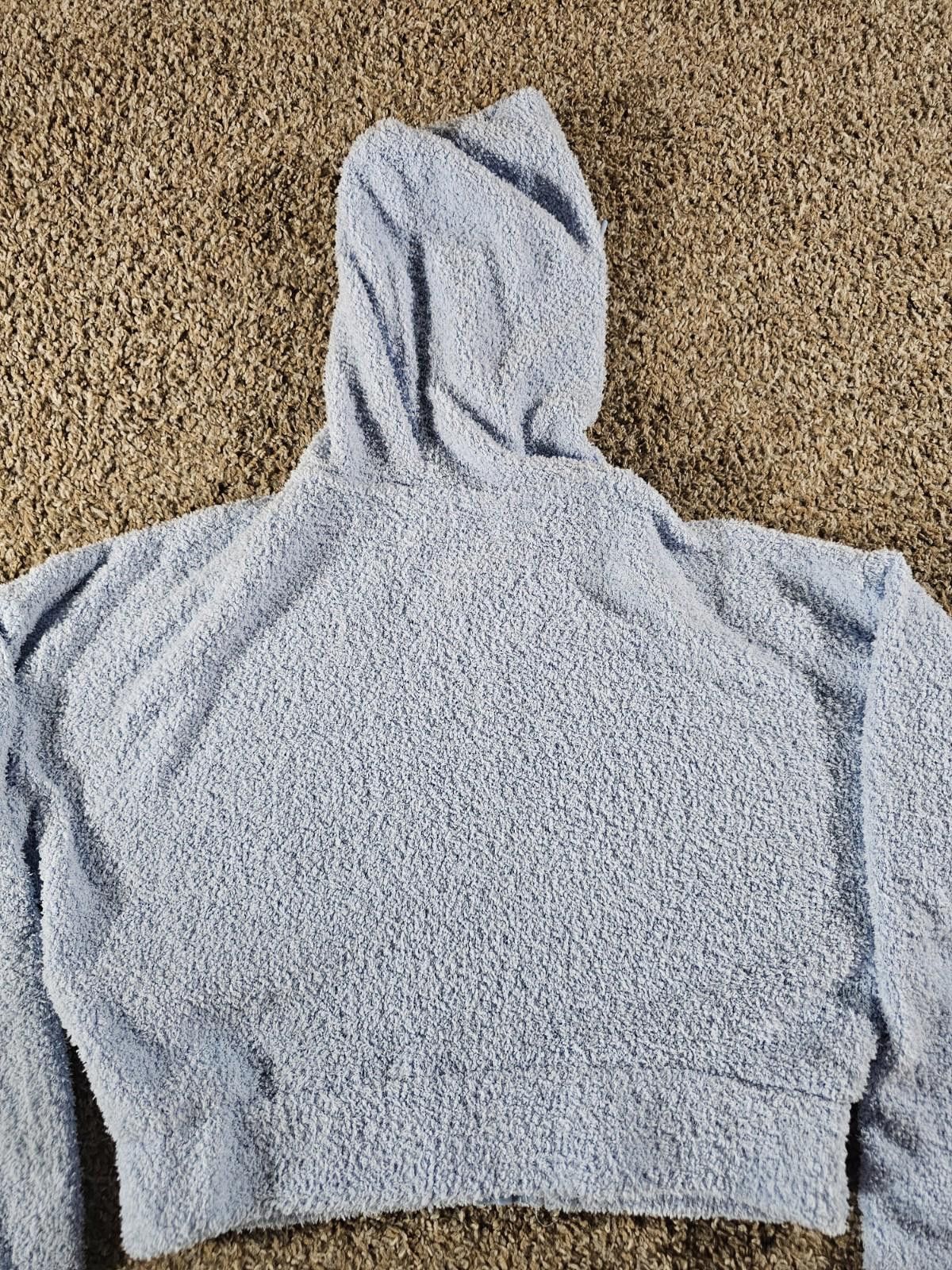 Designer Flirtitude Active Full Zip Hooded Cropped Sweater Small Blue Size S / US 4 / IT 40 - 8 Thumbnail