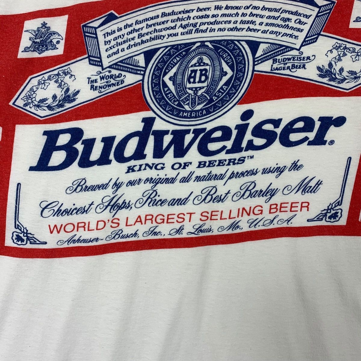 Budweiser × Vintage Vintage BUDWEISER big print tee Size US L / EU 52-54 / 3 - 10 Thumbnail