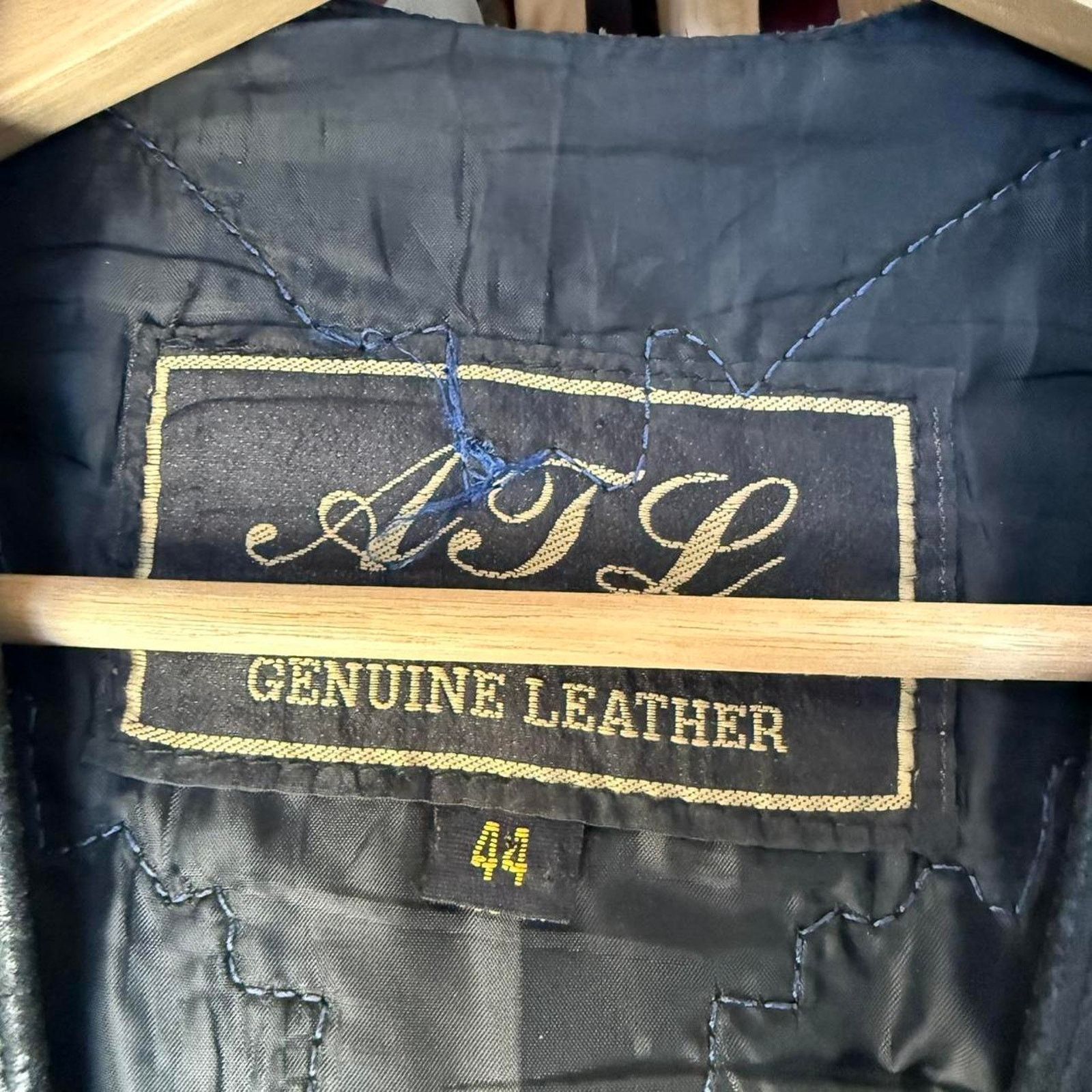 Other Vintage 90s ATL Genuine Leather Biker Vest With Cool Patches Size US M / EU 48-50 / 2 - 5 Thumbnail