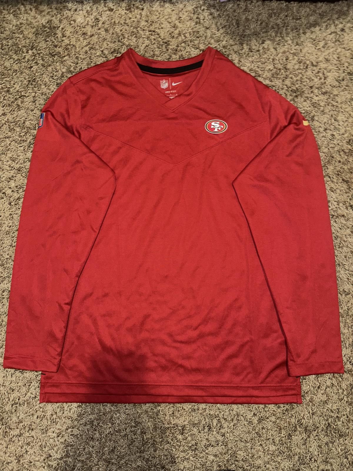 Nike Nike Men’s NFL San Francisco 49ers Sideline Player UV Performance Shirt Size US L / EU 52-54 / 3 - 1 Thumbnail
