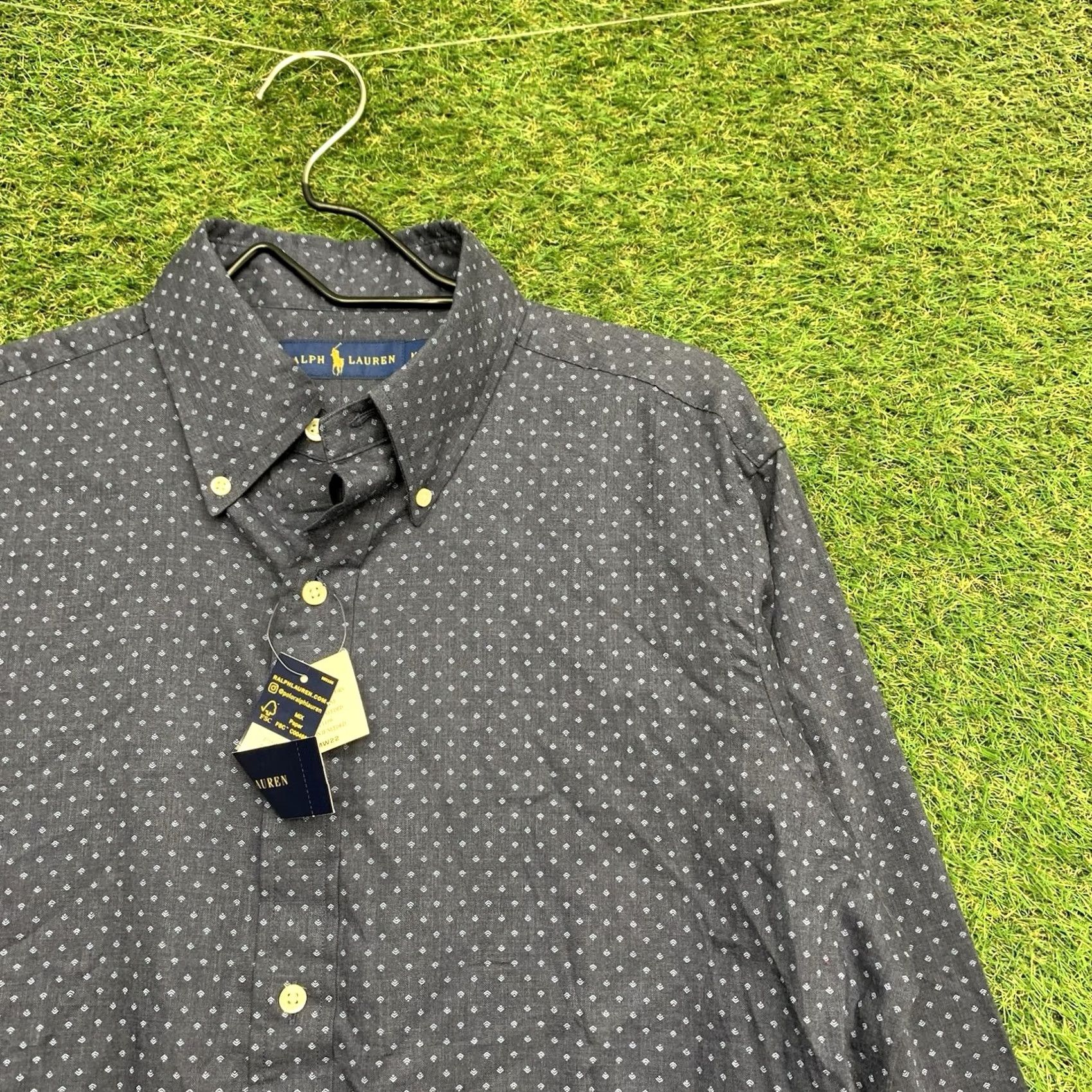 Polo Ralph Lauren Polo Ralph Lauren Button Up Shirt Mens Medium Long Sleeve Blue Geometric Preppy Classic NWT Button-Down Size US M / EU 48-50 / 2 - 3 Thumbnail