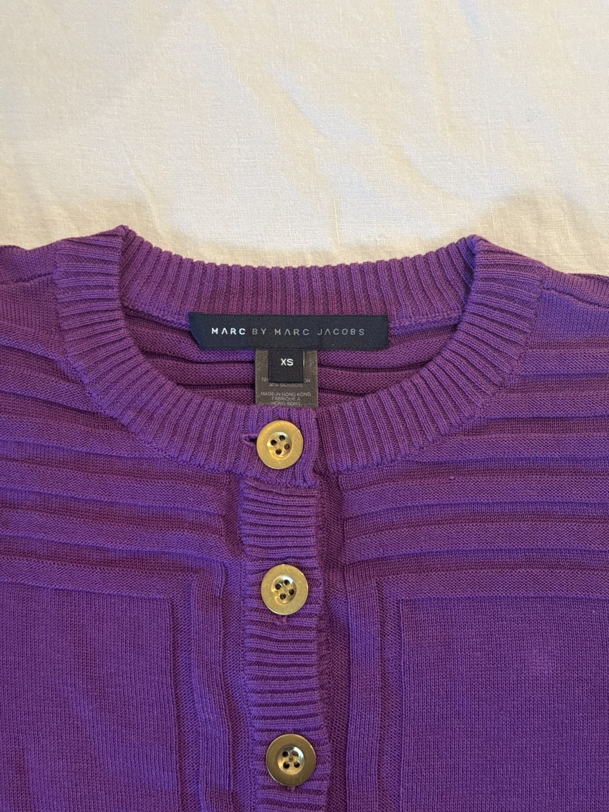Marc by Marc Jacobs Marc By Marc Jacobs Purple Cardigan Size XS / US 0-2 / IT 36-38 - 2 Thumbnail