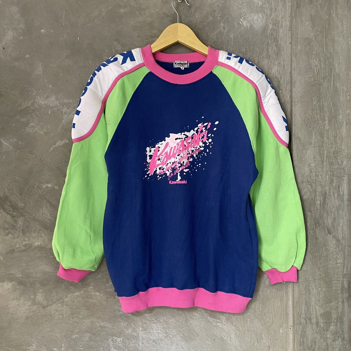 Gear for Sports × Sports Specialties Vintage 80s Kawasaki Motorcycle Riding Sweatshirt Size US M / EU 48-50 / 2 - 6 Thumbnail