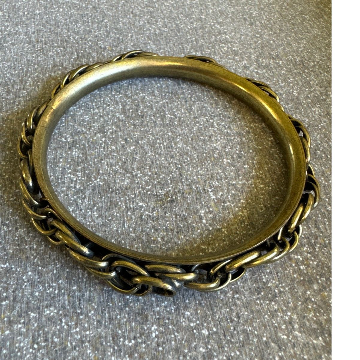 Other Brass Bangle Link Chain Overlay Bracelet Size ONE SIZE - 1 Thumbnail