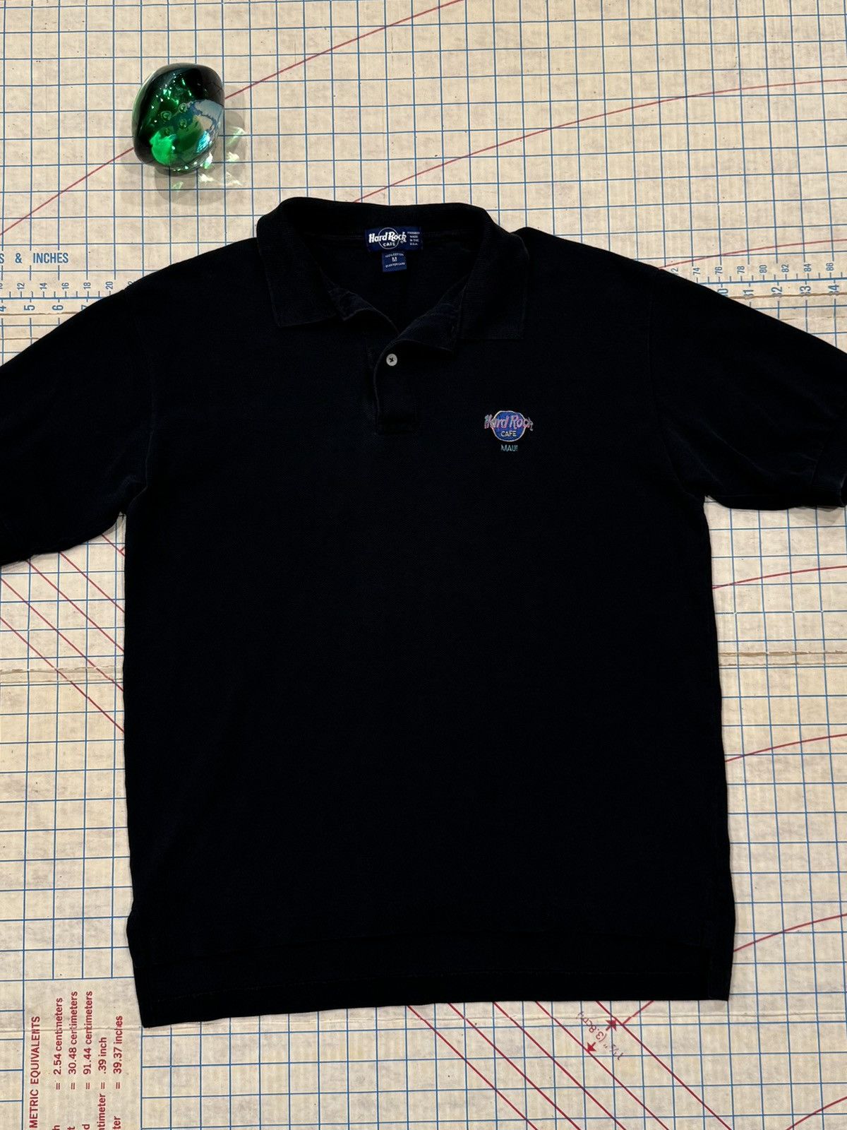 Hard Rock Cafe Vintage Hard Rock Cafe Maui Polo Shirt Mens Medium Black Size US M / EU 48-50 / 2 - 1 Thumbnail