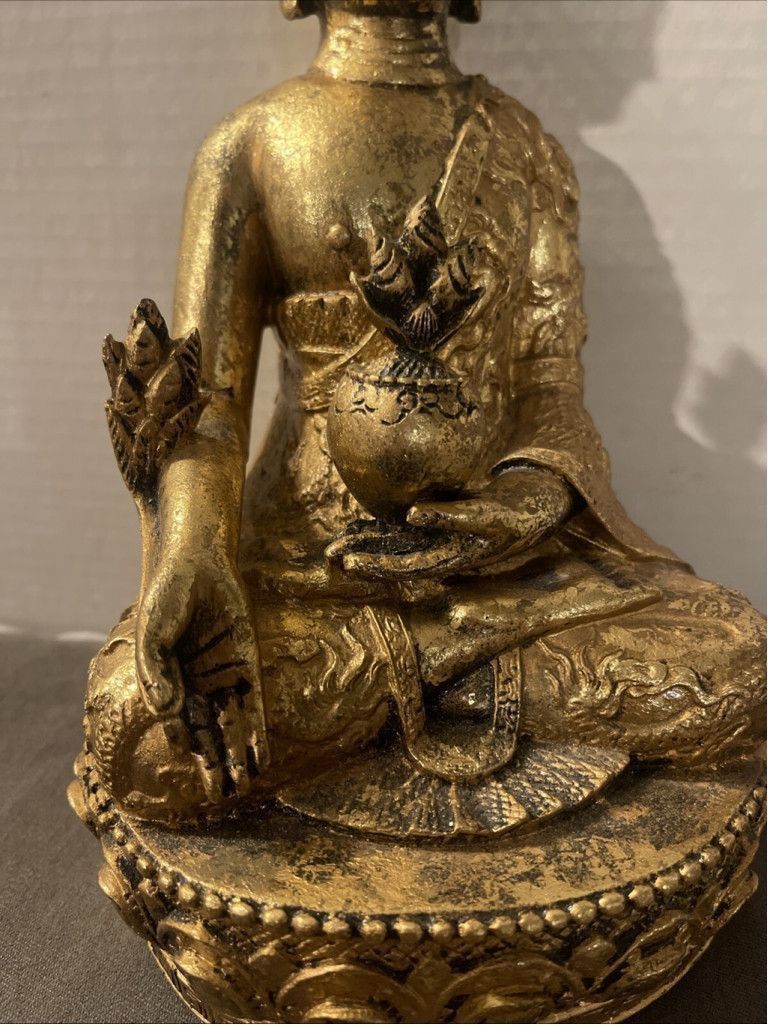 Other 12” brass Copper Buddha Statue Size 26 - 2 Thumbnail