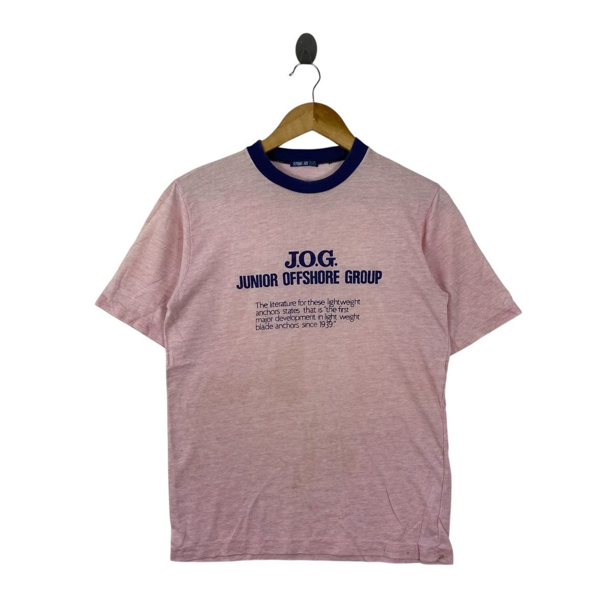 Vintage Vintage Sunday Joy Renown Sailing Ringer Shirt Size M Size US M / EU 48-50 / 2 - 1 Thumbnail