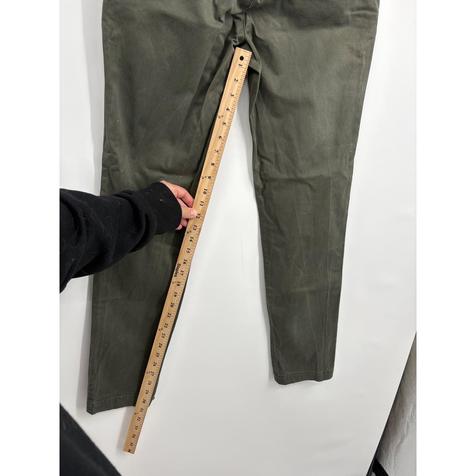 Lacoste Lacoste Mens Slim Fit Chinos Pants Khaki Green Size 34 x 34 Size US 34 / EU 50 - 6 Thumbnail