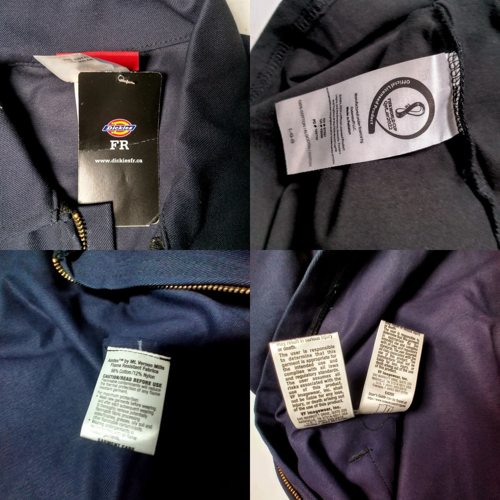 Dickies VINTAGE Dickies FR Workwear Jacket Men S Blue Flame Resistant Twill 3259NB New Size US S / EU 44-46 / 1 - 9 Thumbnail