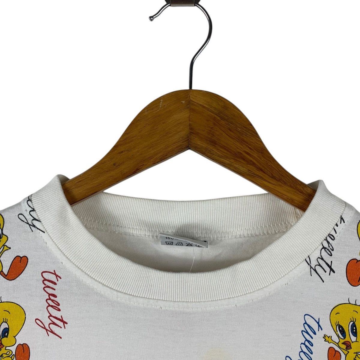 Cartoon Network × Plus One Clothing × Vintage Vintage TWEETY CARTOON Big printed bootleg tee Size US M / EU 48-50 / 2 - 5 Thumbnail