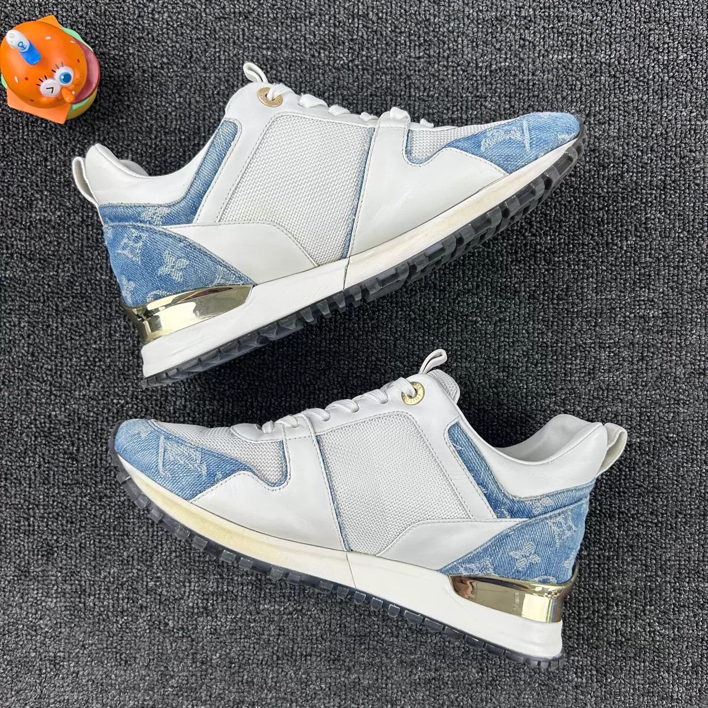 Louis Vuitton Louis Vuitton Denim & Monogram Sneakers 36.5 Size US 6 / IT 36 - 3 Thumbnail