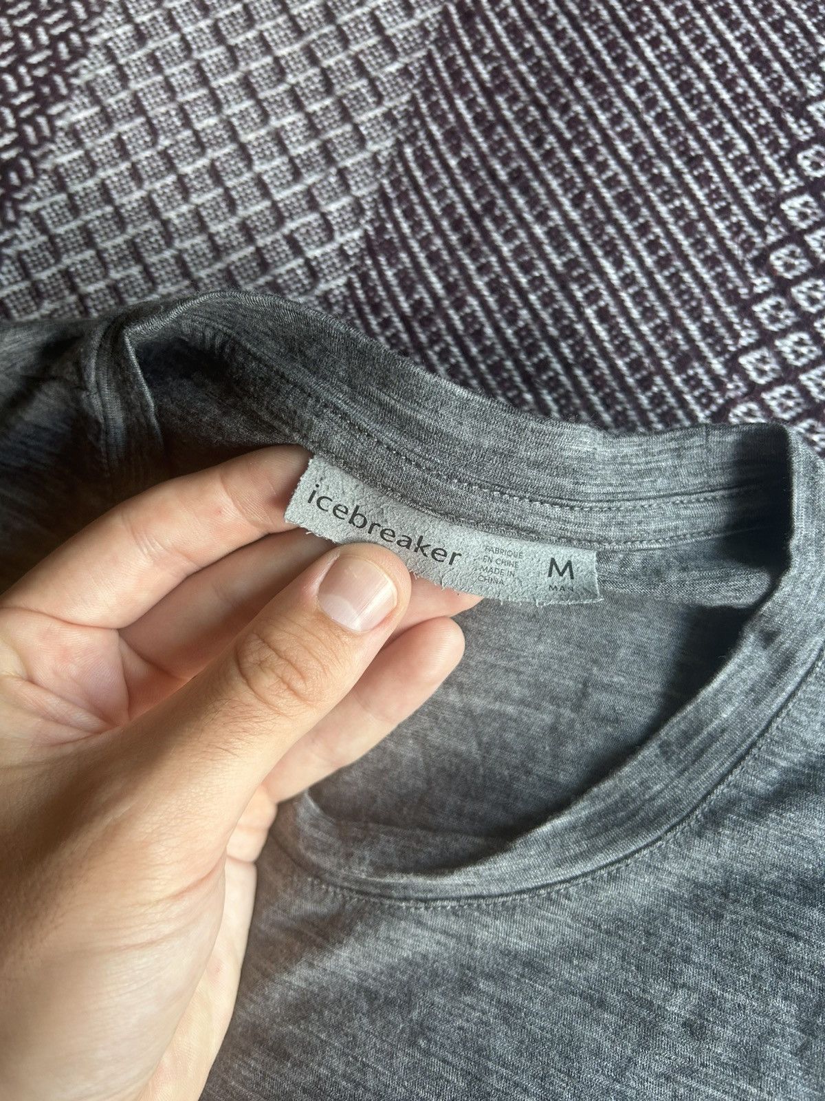 Icebreaker Icebreaker Outdoor Style Size M Grey T-shirt Wool & Nylon Size US M / EU 48-50 / 2 - 5 Thumbnail